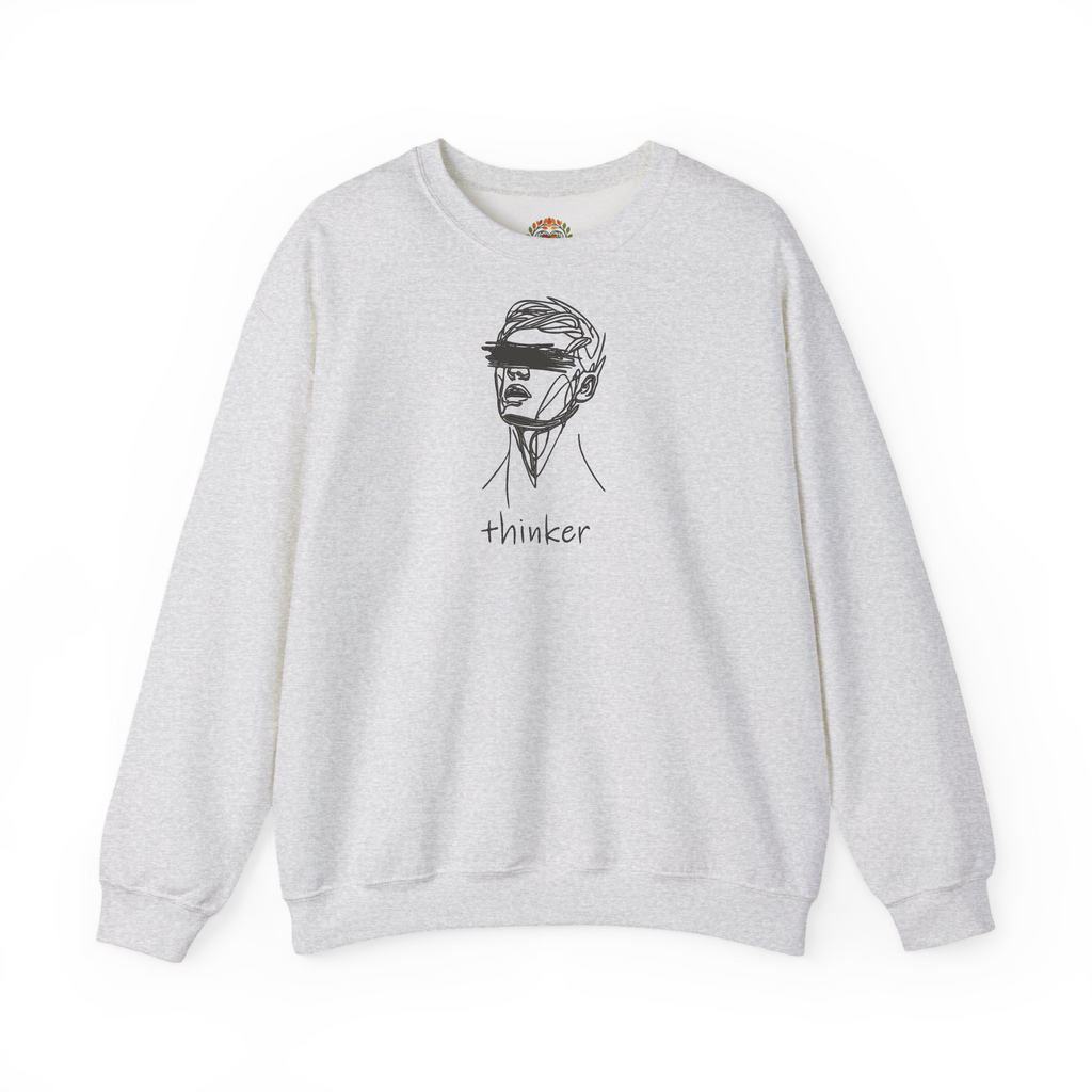 The Over Thinker Rodin Embroidered Hoodie | Sweatshirt | T-shirt