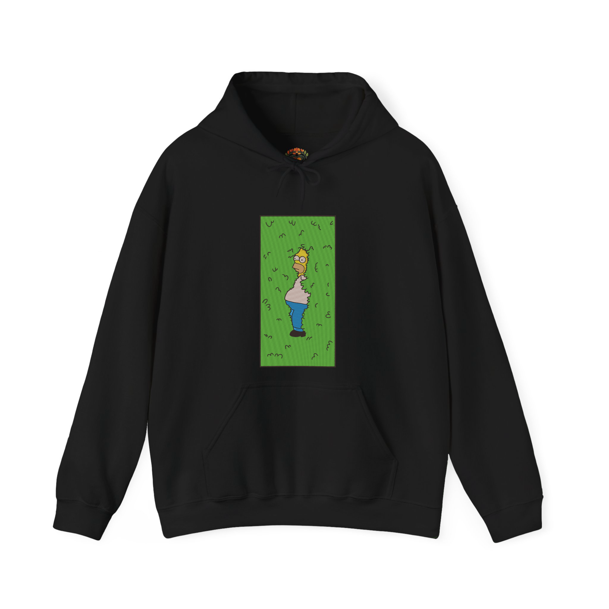 Homer Simpson Hiding in Bush Embroidery Hoodie | Sweatshirt | T-shirt