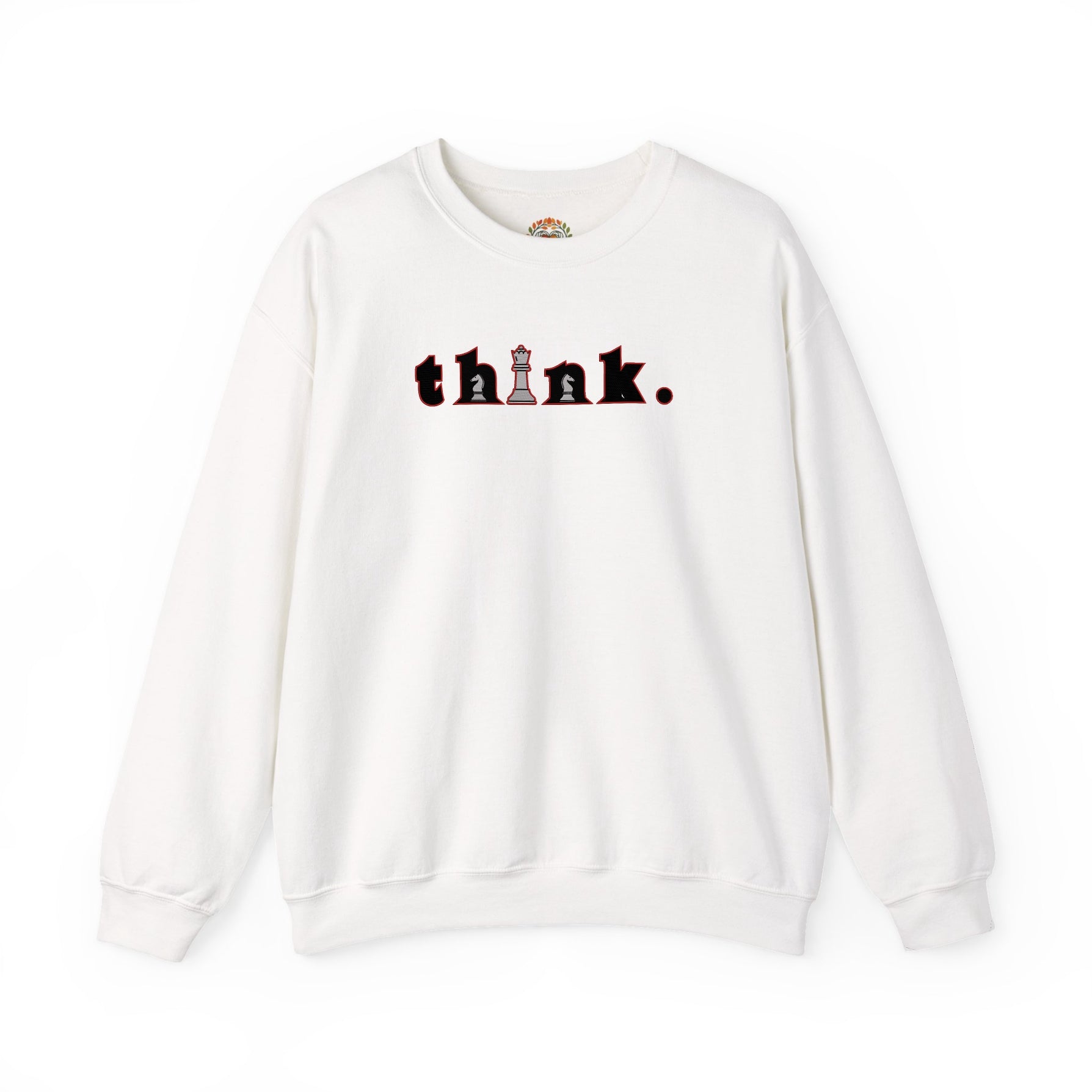 Checkmate Chess Think Heavyweight Embroidered Hoodie and Sweatshirt