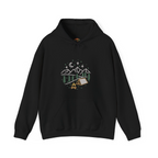Sudadera con capucha y bordado de fogata de camping con estrellas | Sudadera | Camiseta