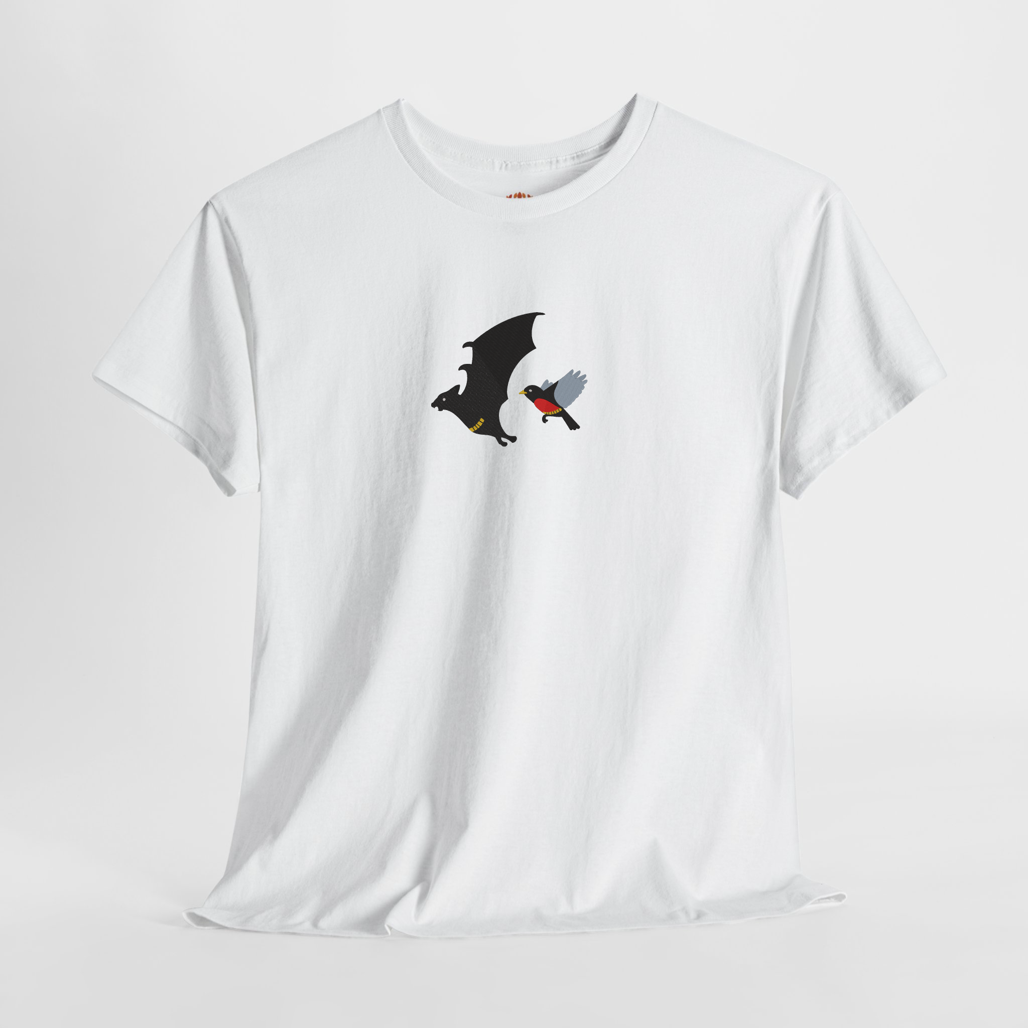 Bat Robin Fighting Crime Embroidery Hoodie | Sweatshirt