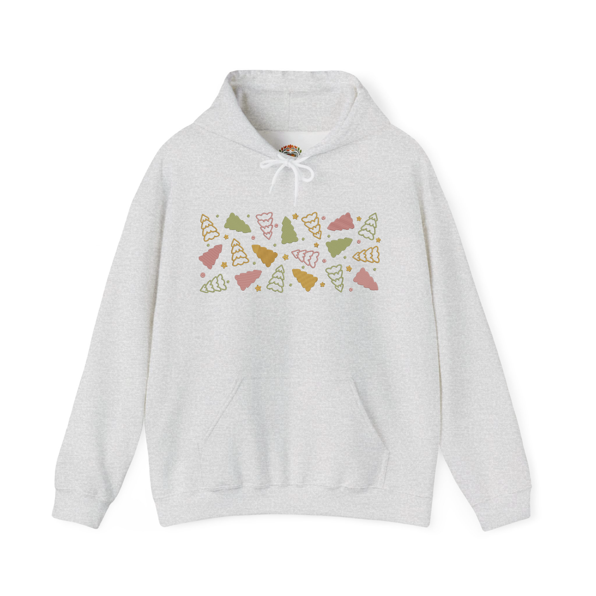 Colorful Christmas Trees Decoration Abstract Embroidery Hoodie | Sweatshirt | T-shirt