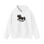 Friesians Stallion Horse Embroidered Hoodie | Sweatshirt