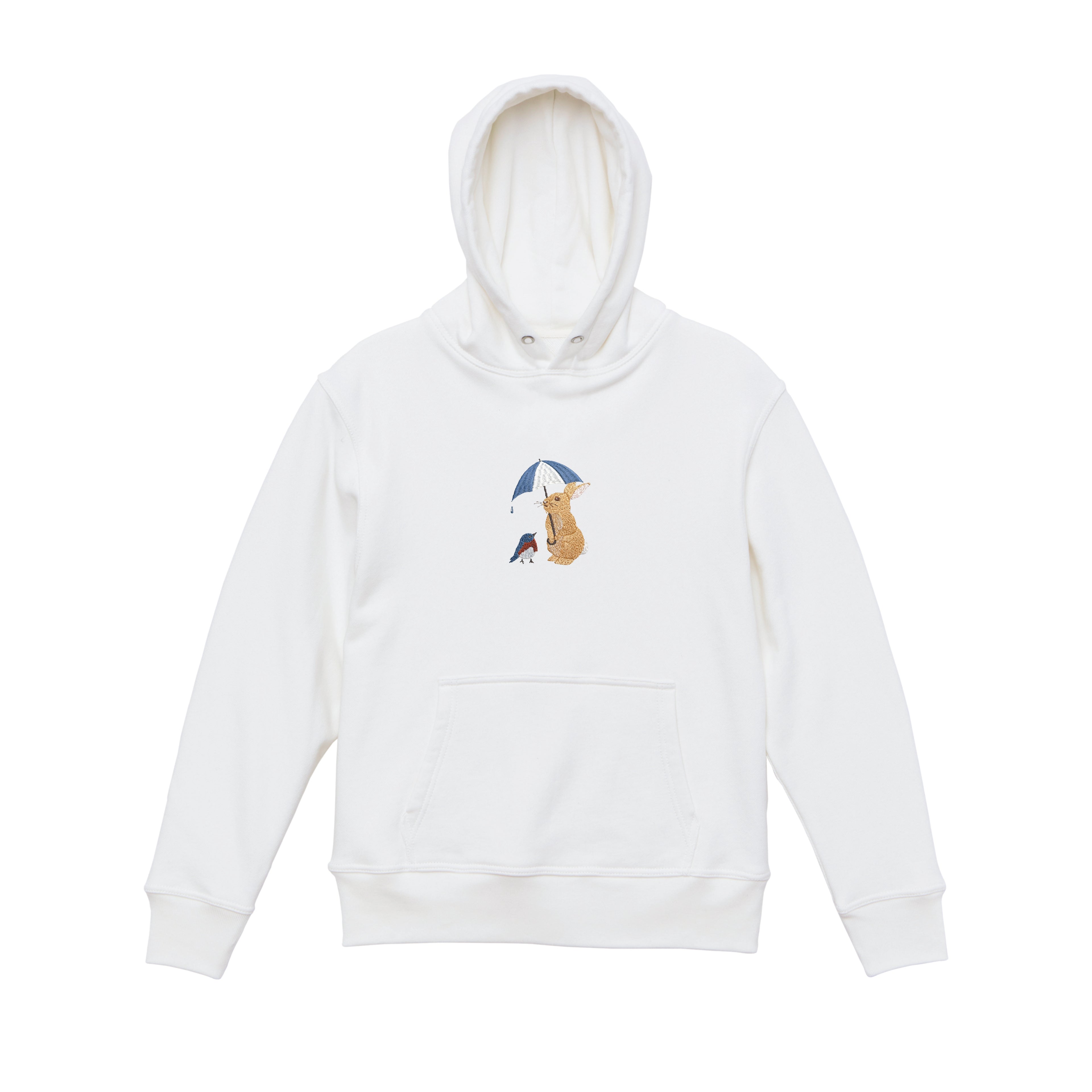 Bunny & Robin Embroidered 450GSM Heavyweight Pullover Hoodie Sweatshirt