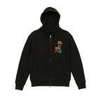 Abstract Rose Lady Mural Embroidered Heavyweight Hoodie and Sweatshirt
