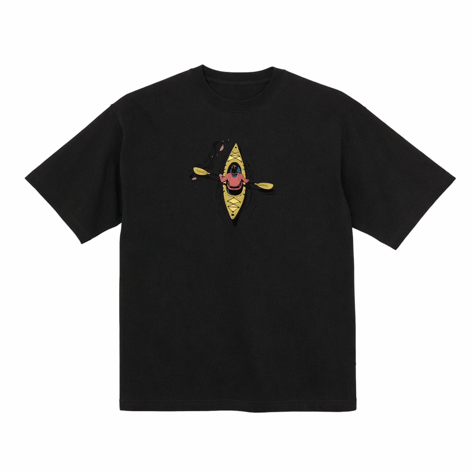 Embroidered kayaking Premium Cotton Heavyweight T shirt