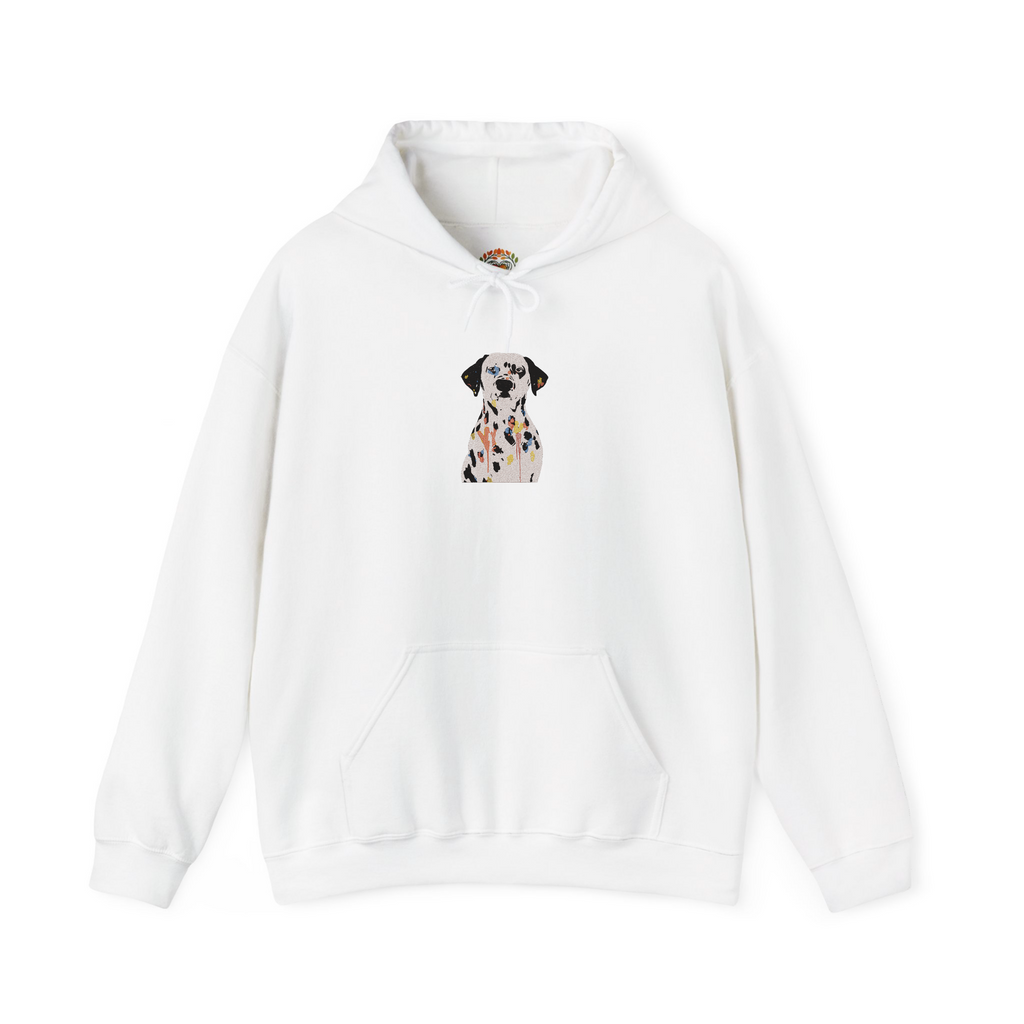 Colorful Dalmatian Acrylic Portrait Embroidered Hoodie | Sweatshirt | T-shirt