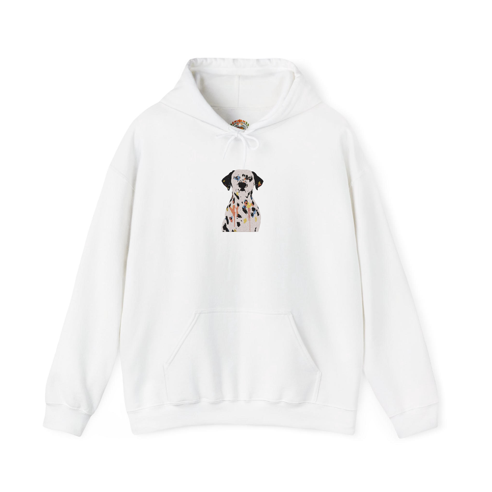 Colorful Dalmatian Acrylic Portrait Embroidered Hoodie | Sweatshirt | T-shirt