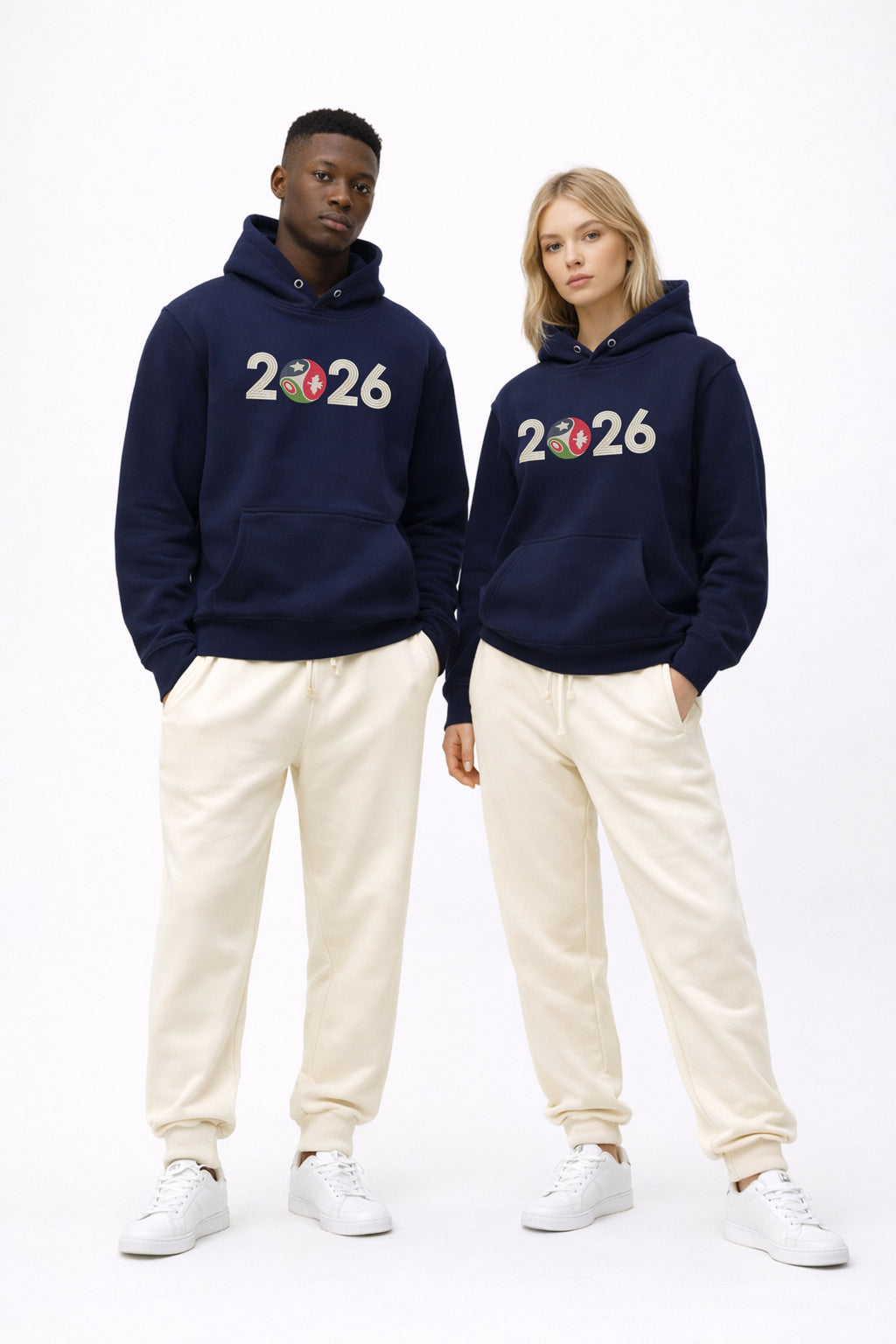 FIFA WORLDCUP 2026 Embroidered Heavyweight 450 GSM Cotton Hoodie Sweatshirt