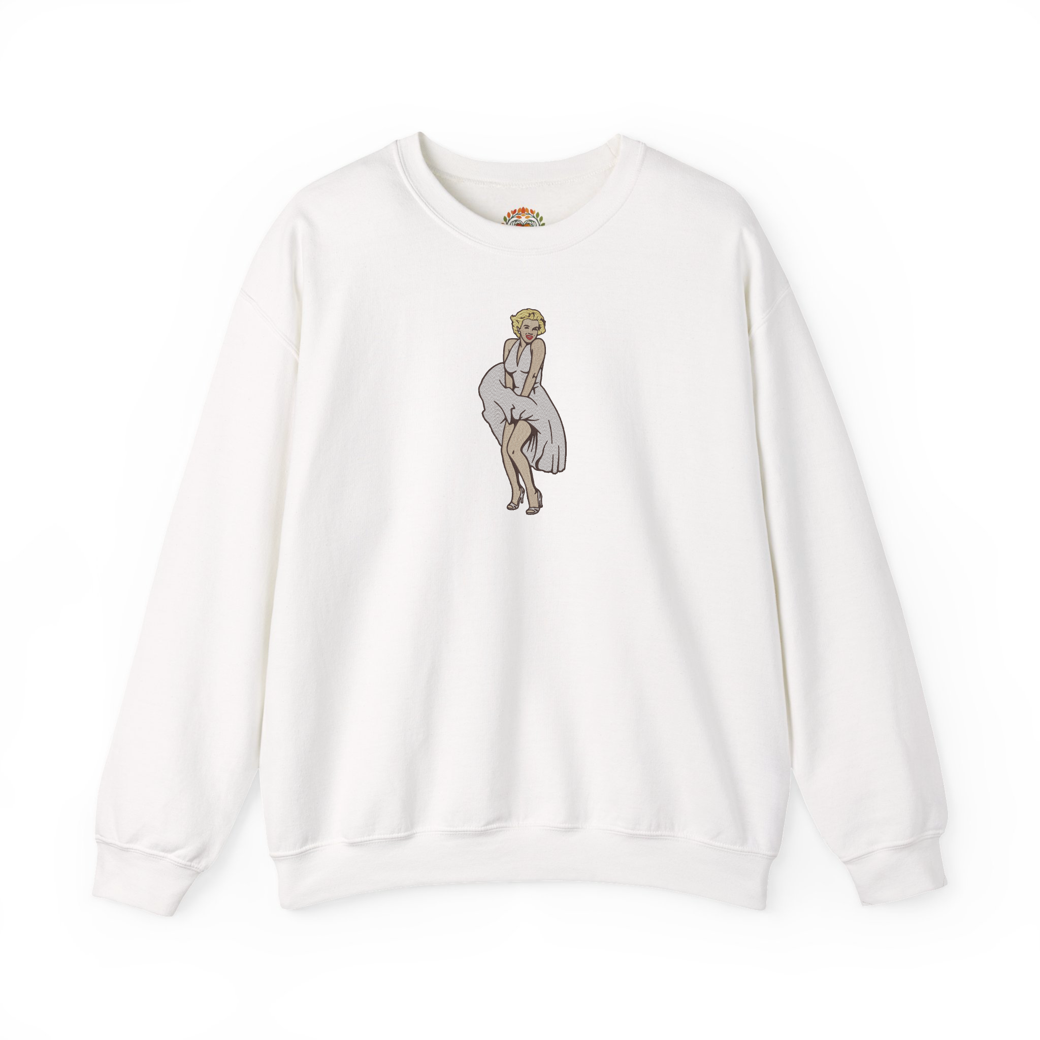Marilyn Monroe: The Flying Skirt Embroidered Hoodie | Sweatshirt | T-shirt