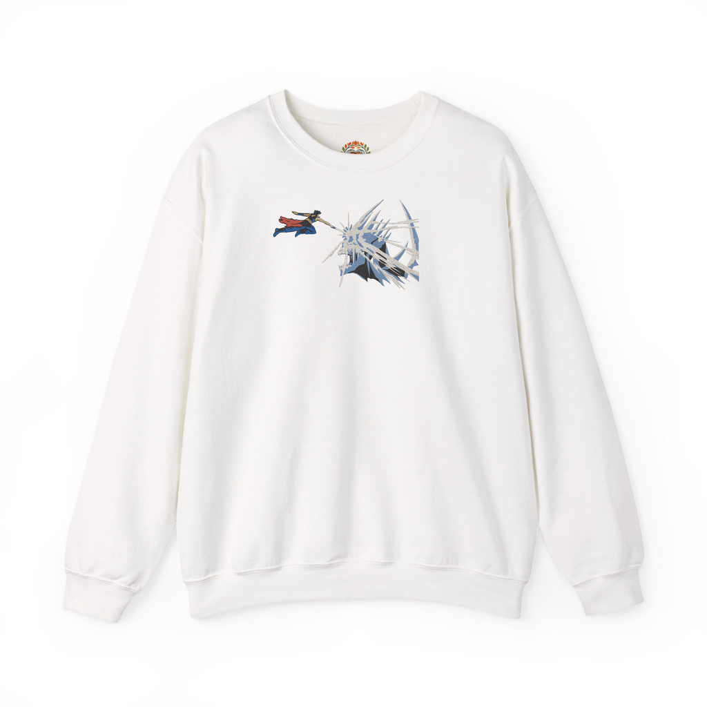 Anime Fantasy Skull Fight Premium Heavyweight Embroidered Hoodie and Sweatshirt