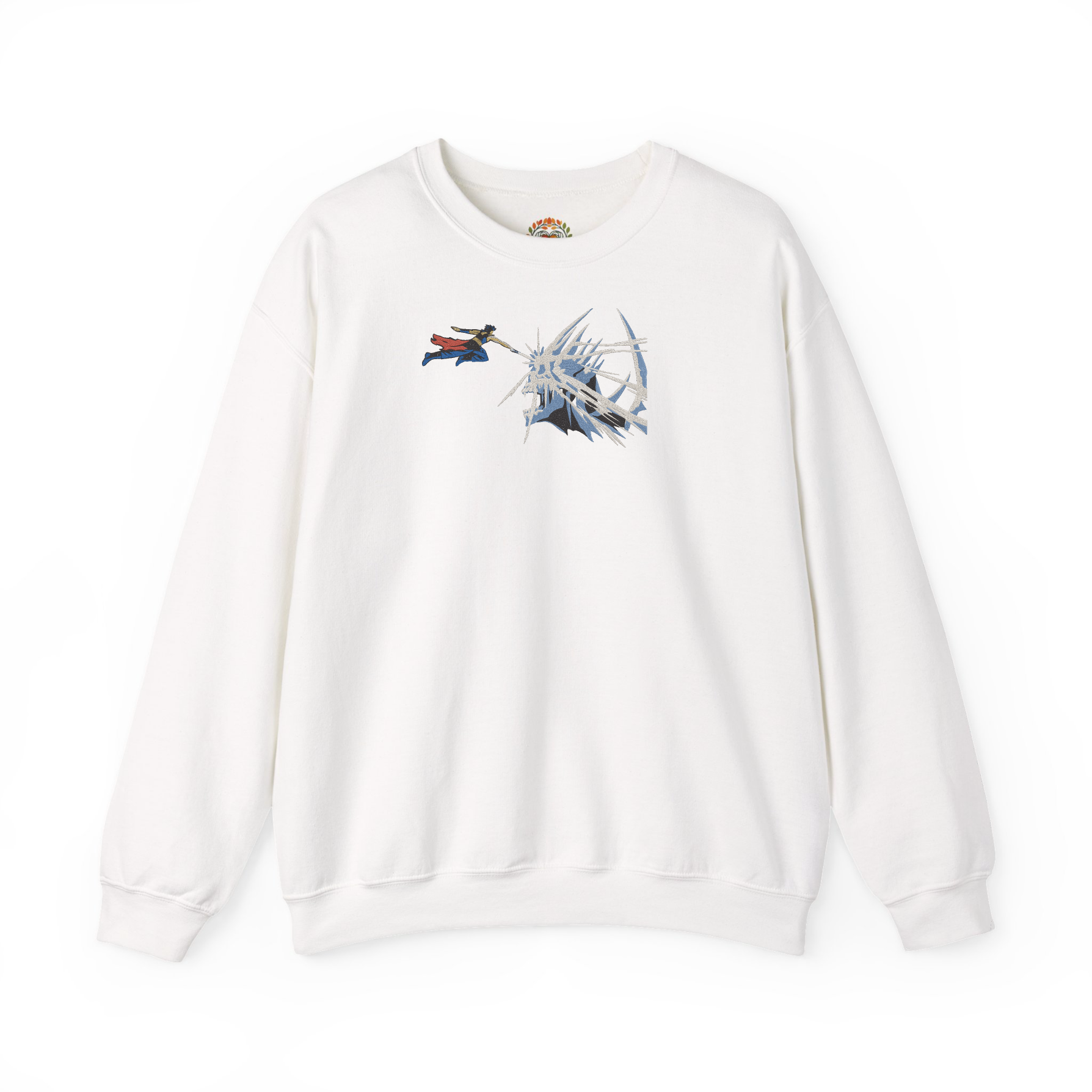 Anime Fantasy Skull Fight Premium Heavyweight Embroidered Hoodie and Sweatshirt