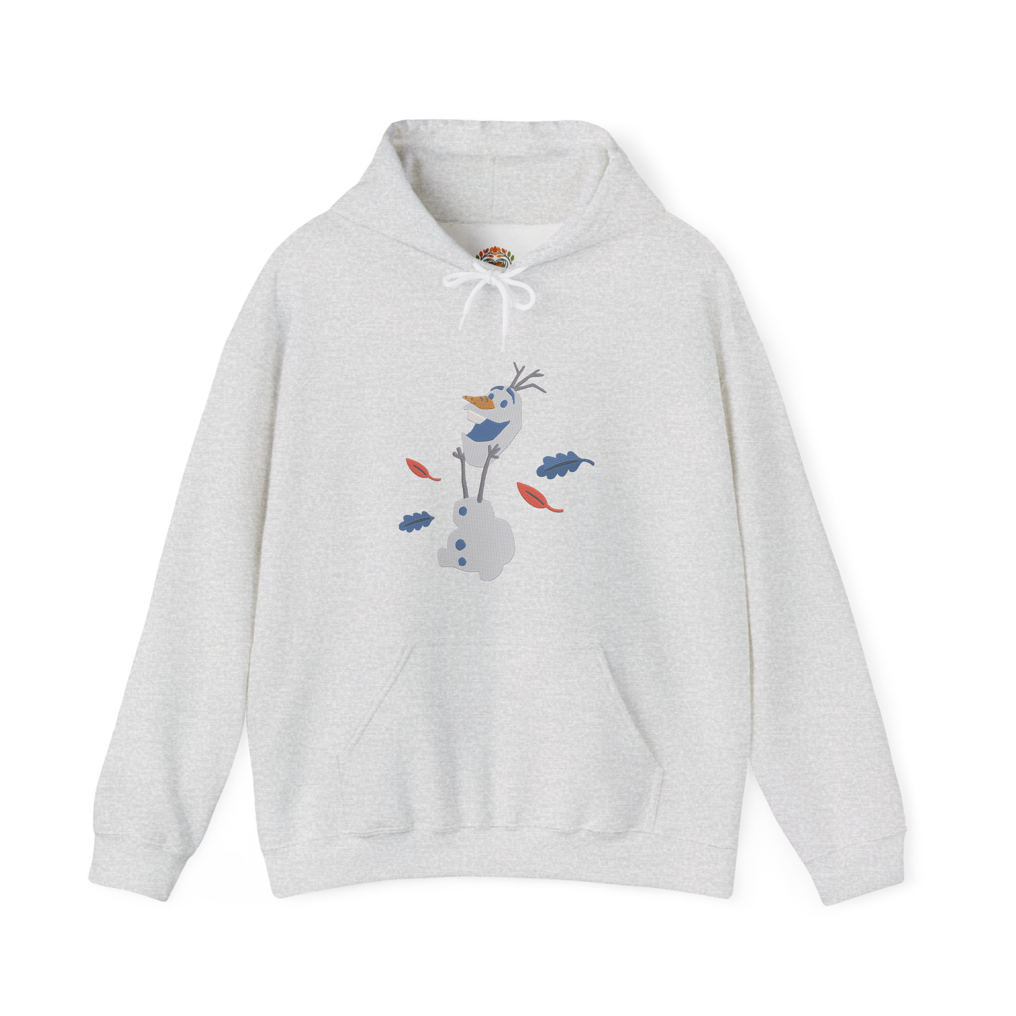 Olaf Frozen Playing with Head Embroidery Hoodie | Sweatshirt | T-shirt
