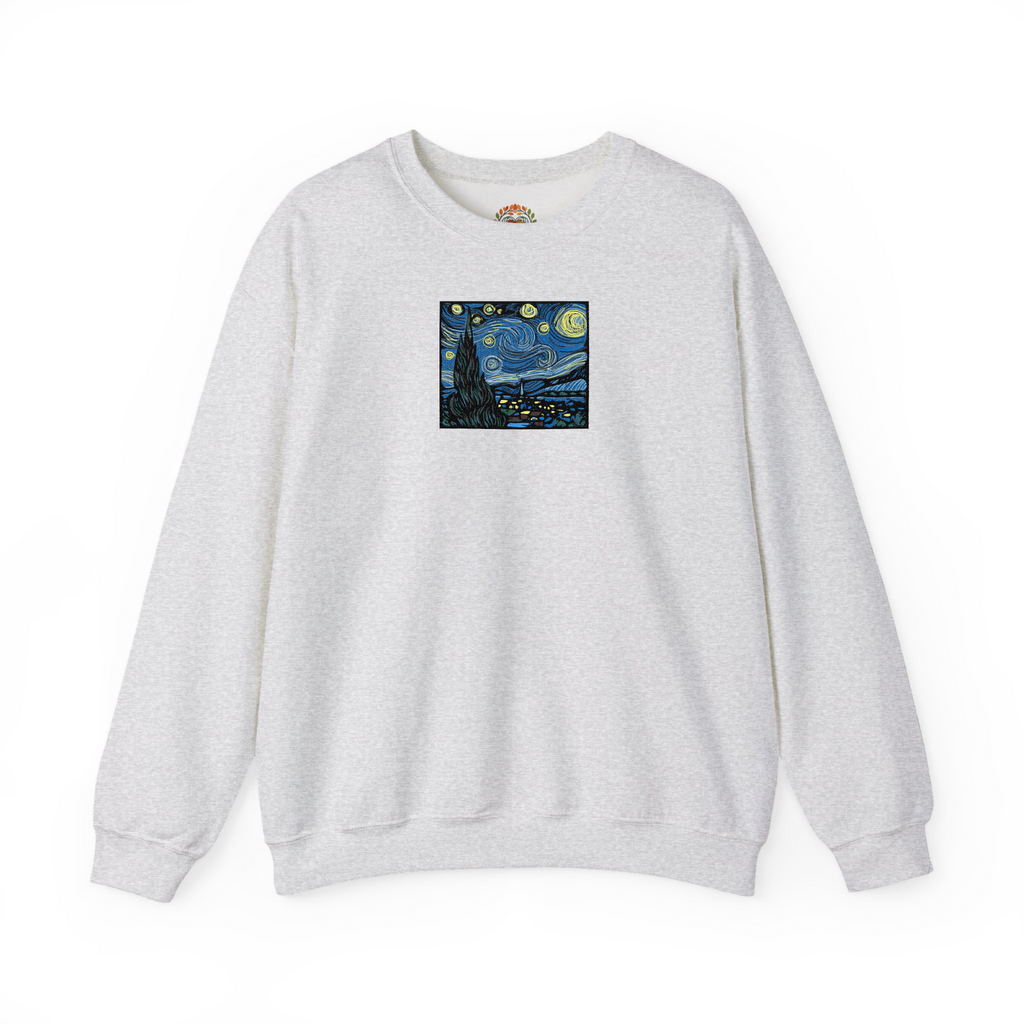 The Starry Night Vincent Van Gogh Embroidered Hoodie | Sweatshirt | T-shirt