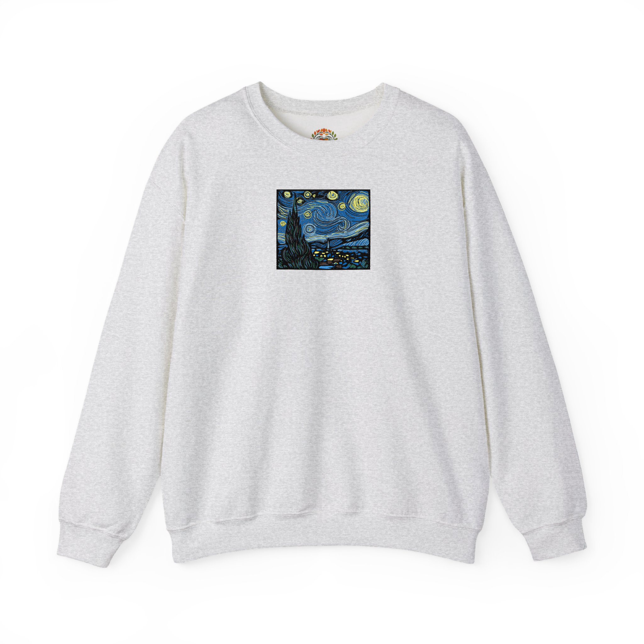 The Starry Night Vincent Van Gogh Embroidered Hoodie | Sweatshirt | T-shirt
