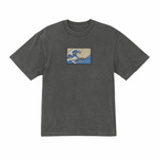 The Great Wave Off Kanagawa Premium Cotton Heavyweight Embroidered T shirt