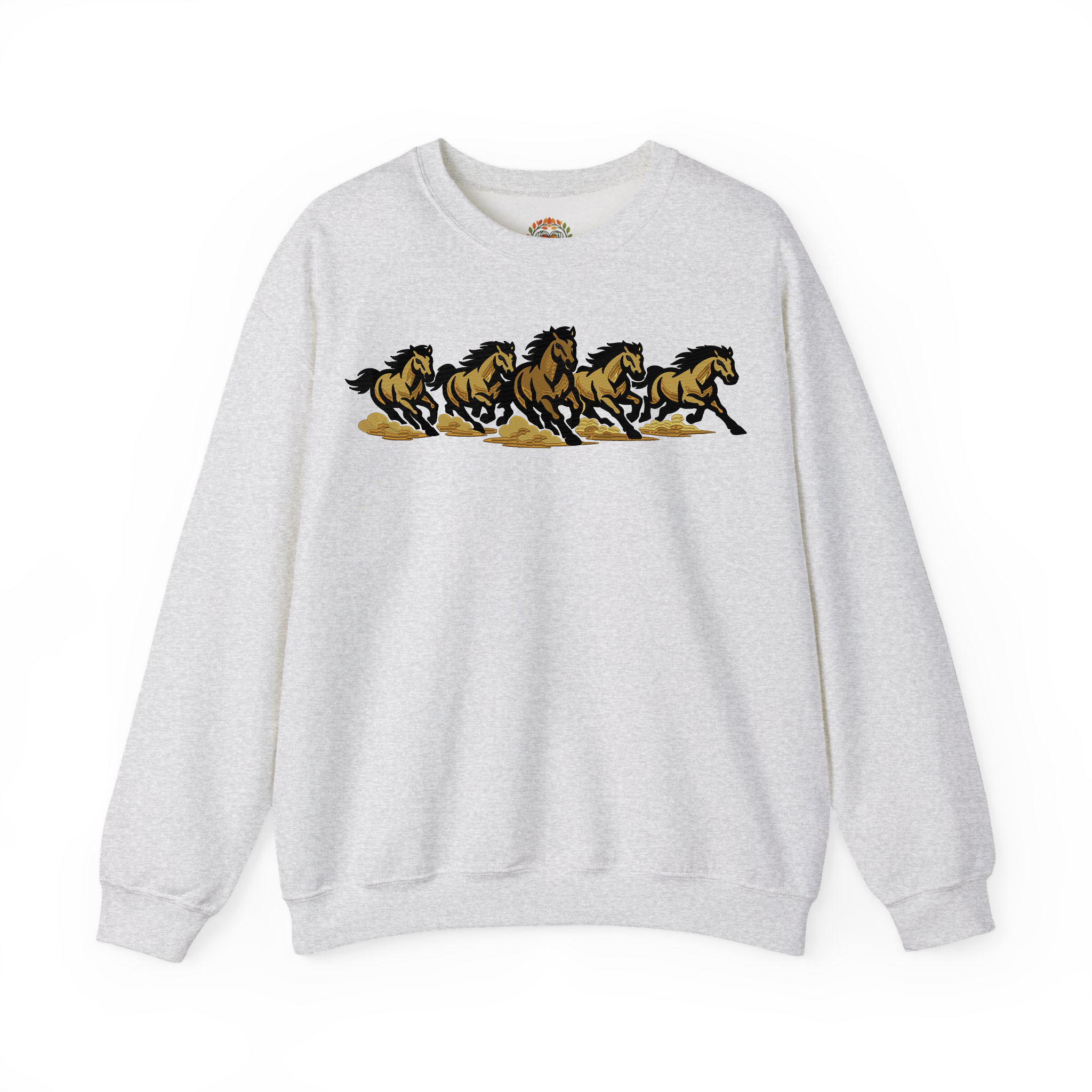 Spirit of the Wild Gold Stallions Embroidered Hoodie | Sweatshirt | T-shirt