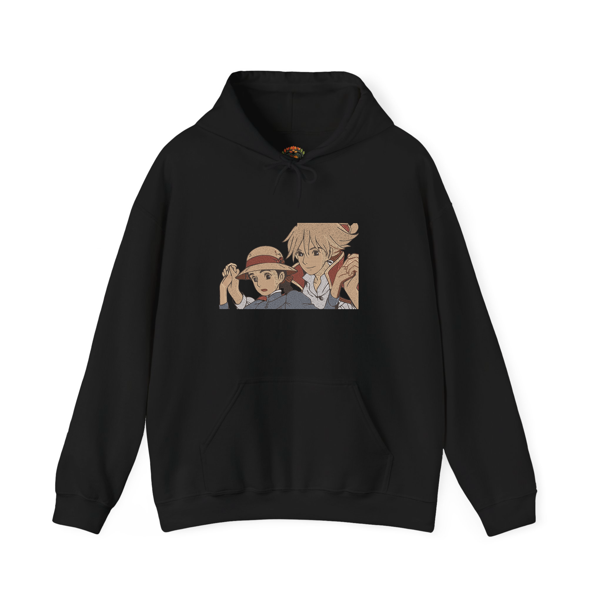 Ghibli Howl's Moving Castle Howl Sophie Embroidery Hoodie | Sweatshirt