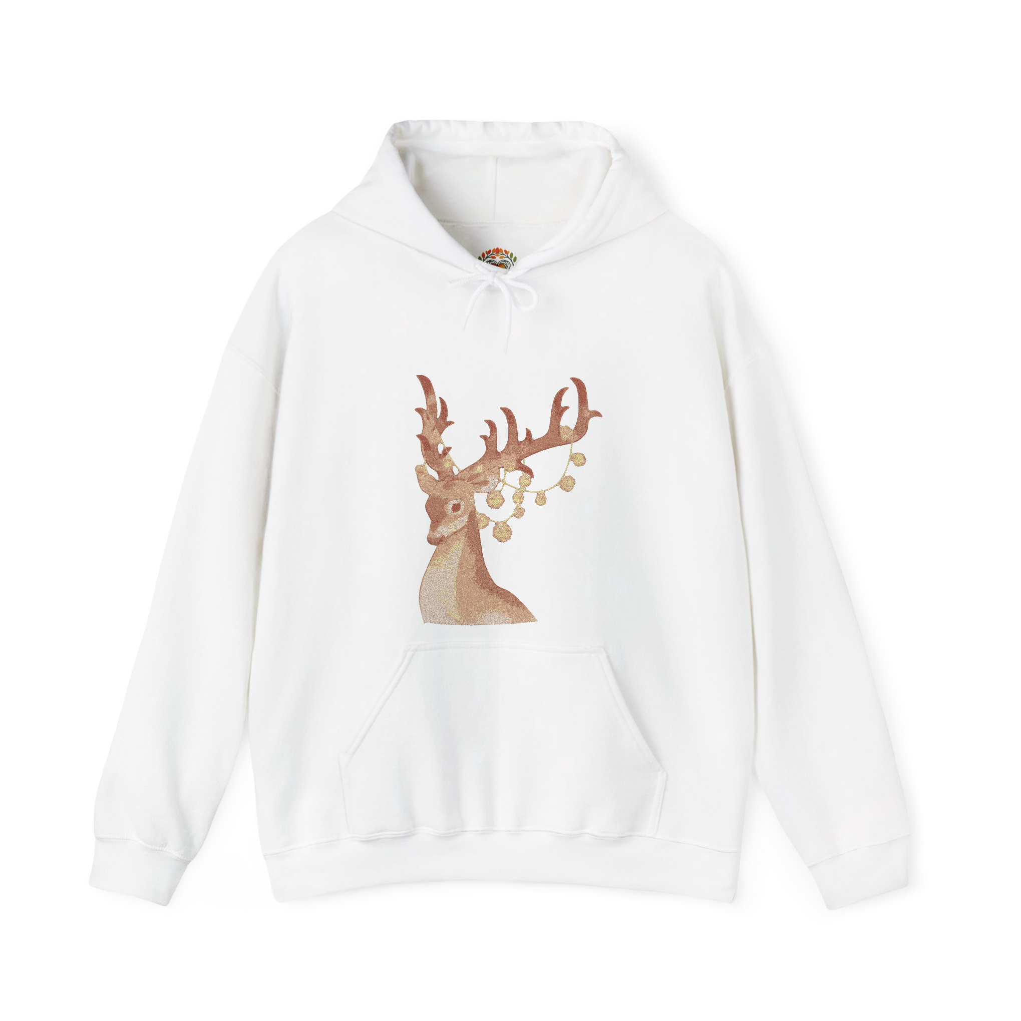Christmas Reindeer Embroidery Hoodie | Sweatshirt | T-shirt