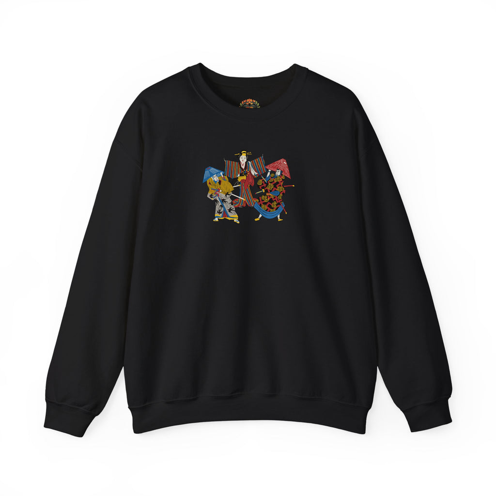 Embroidered Geisha Kabuki Japanese Streetwear Hoodie and Sweatshirt