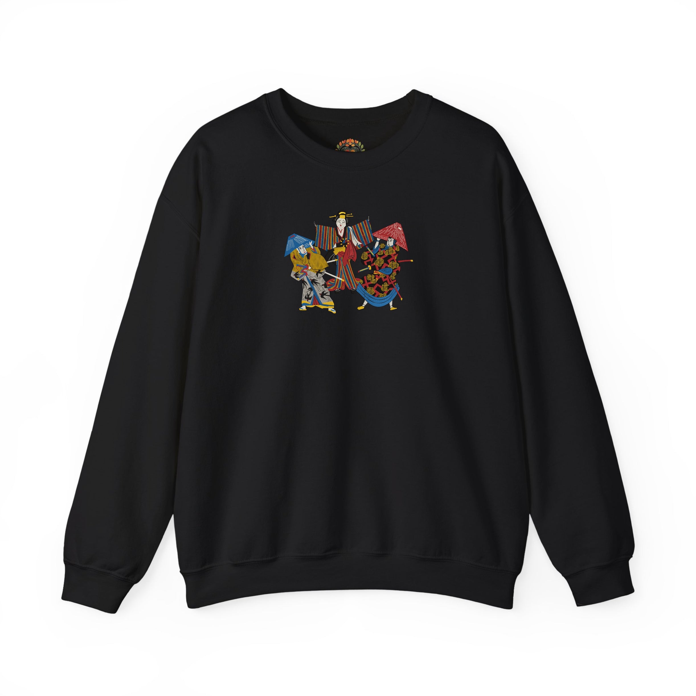 Embroidered Geisha Kabuki Japanese Streetwear Hoodie and Sweatshirt