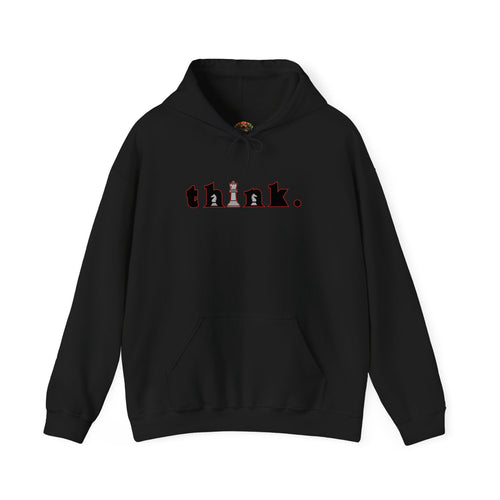 Sudadera con capucha y sudadera bordadas Checkmate Chess Think Heavyweight