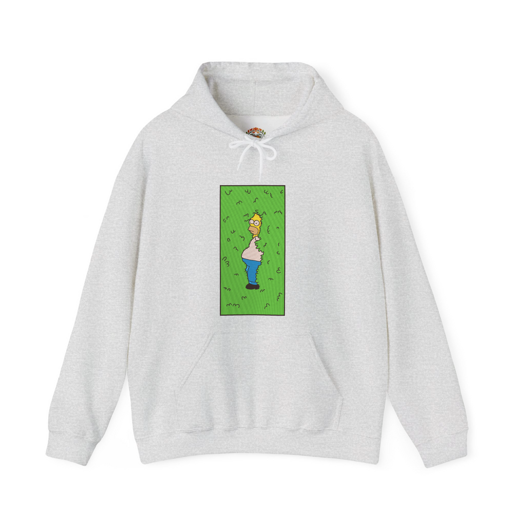 Homer Simpson Hiding in Bush Embroidery Hoodie | Sweatshirt | T-shirt