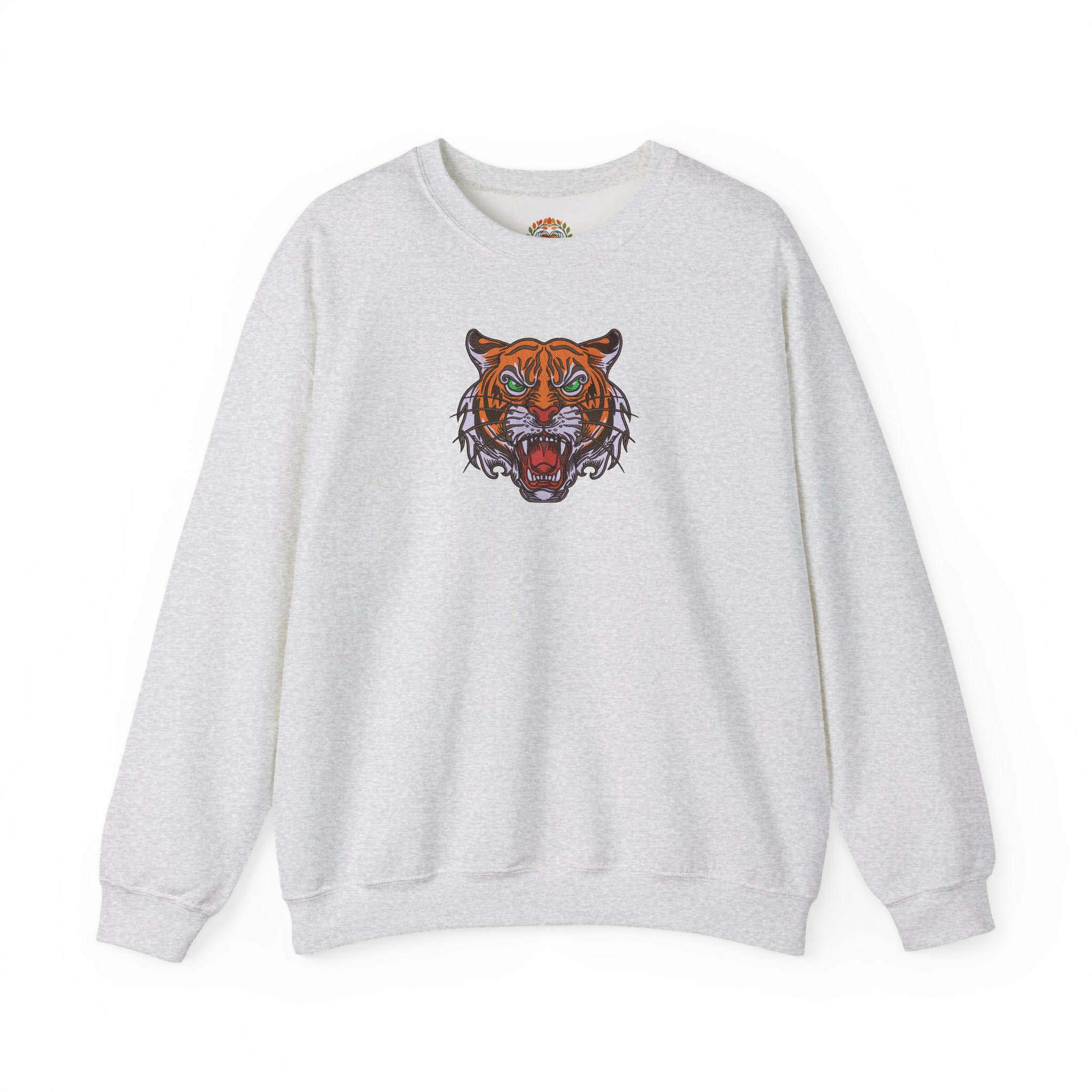 Bengal Tiger Roar Embroidery Hoodie | Sweatshirt