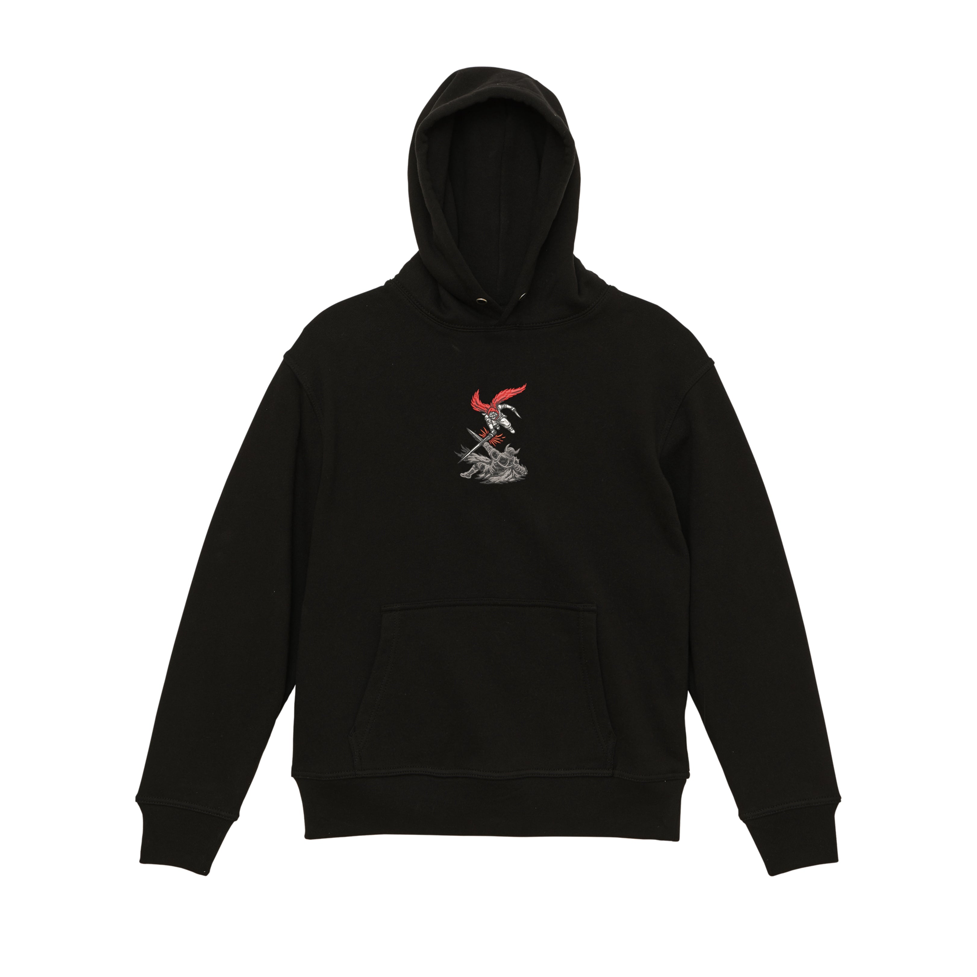 Sudadera con capucha y sudadera pesada bordada de Demon Slayer japonesa