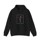 Sudadera con capucha y bordado "Lone Hiker Sunset Mountains" | Sudadera | Camiseta