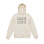 Ocean Animal Stamp Marine Embroidered Heavyweight 450 GSM Cotton Hoodie Sweatshirt
