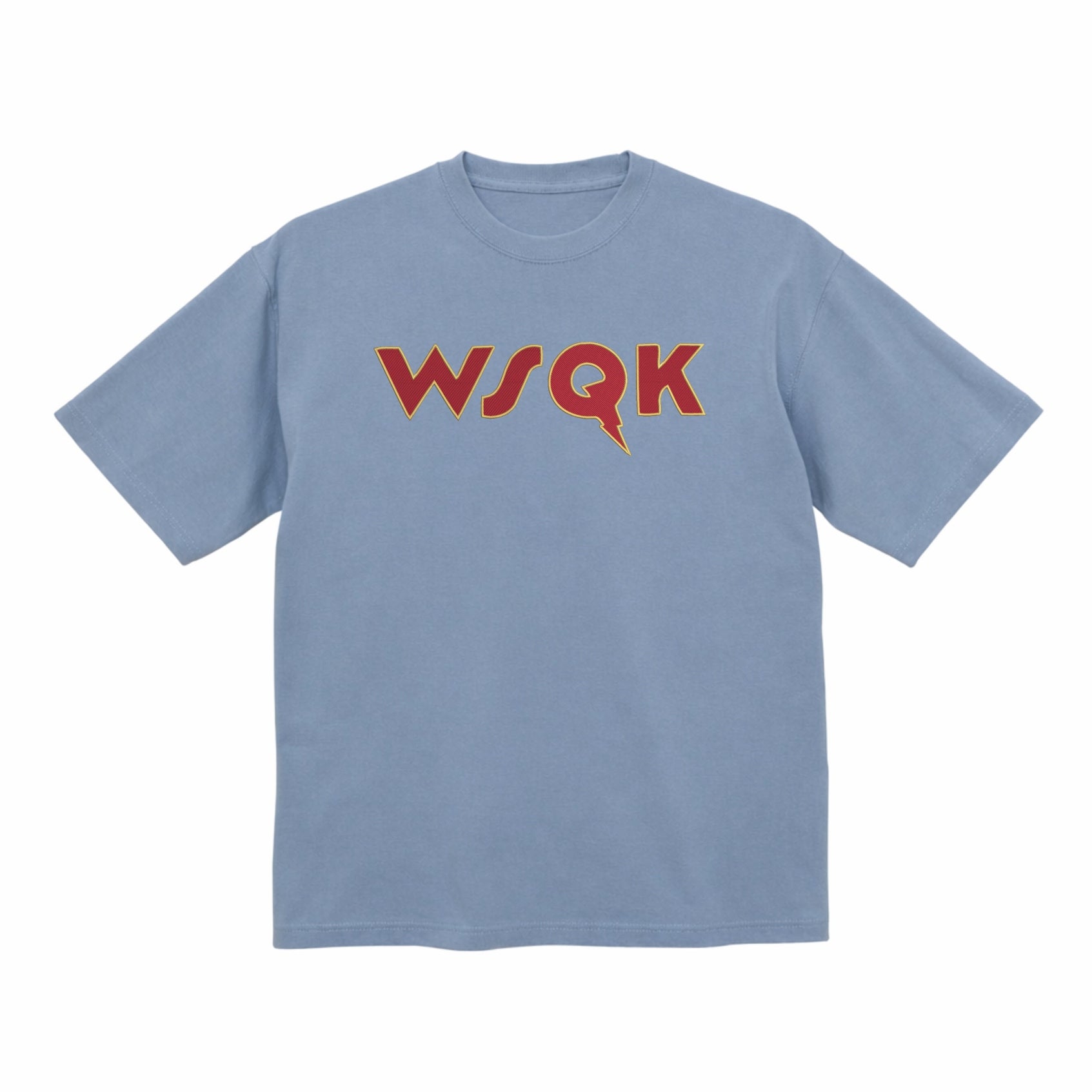 Embroidered  WSQK Stranger Things Cotton Heavyweight T shirt