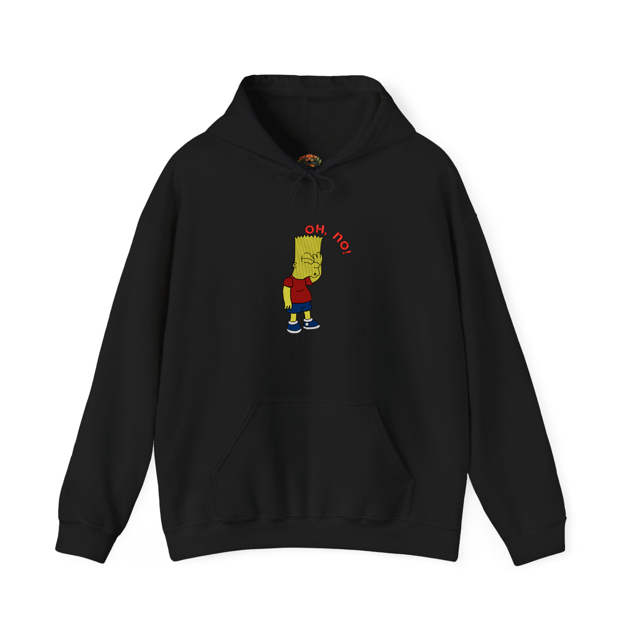 Bart Simpson oh no Ay, caramba! Embroidered Hoodie | Sweatshirt | T-shirt