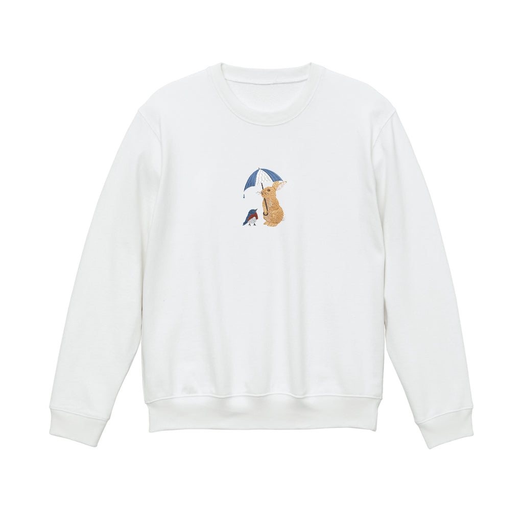 Bunny & Robin Embroidered 450GSM Heavyweight Pullover Hoodie Sweatshirt