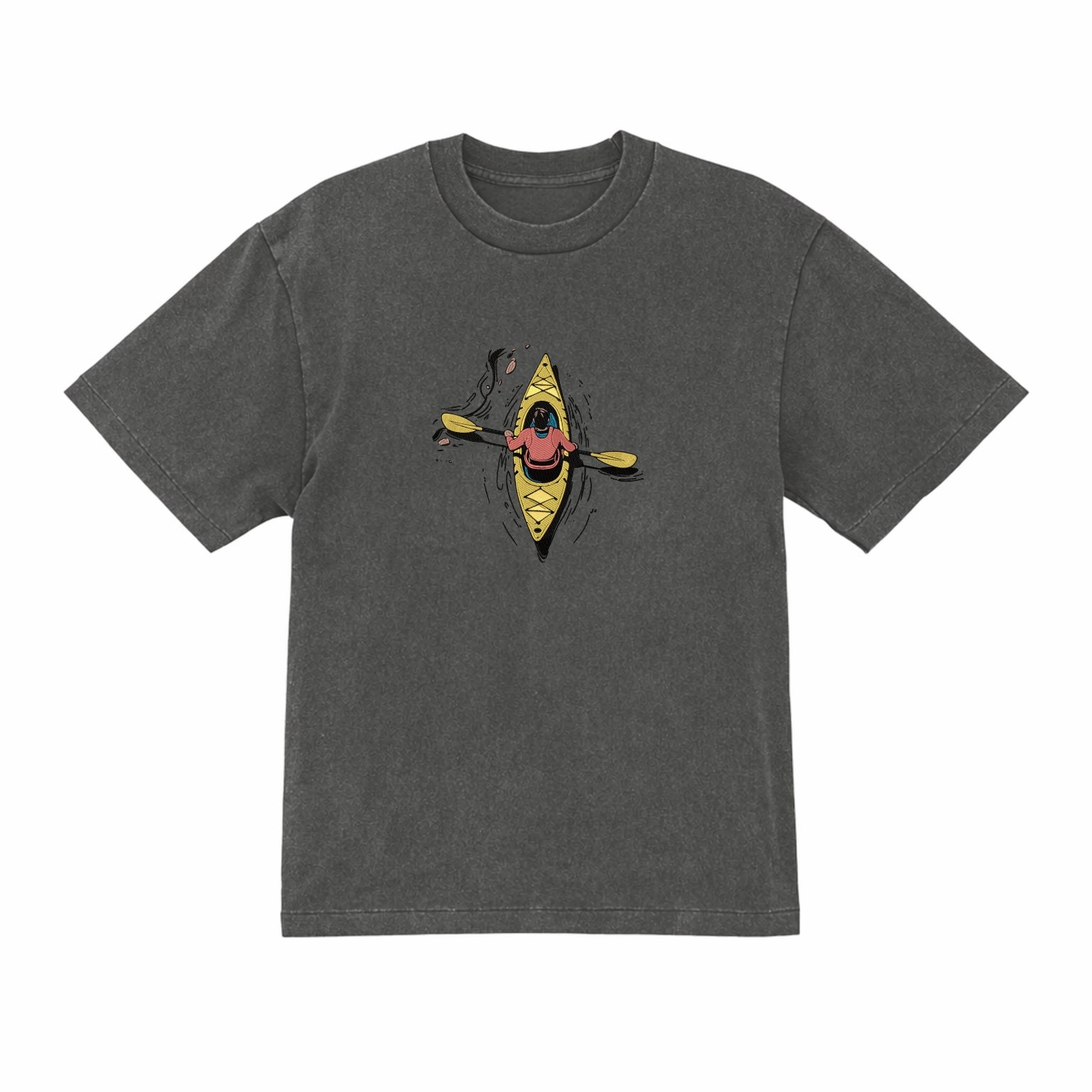 Embroidered kayaking Premium Cotton Heavyweight T shirt