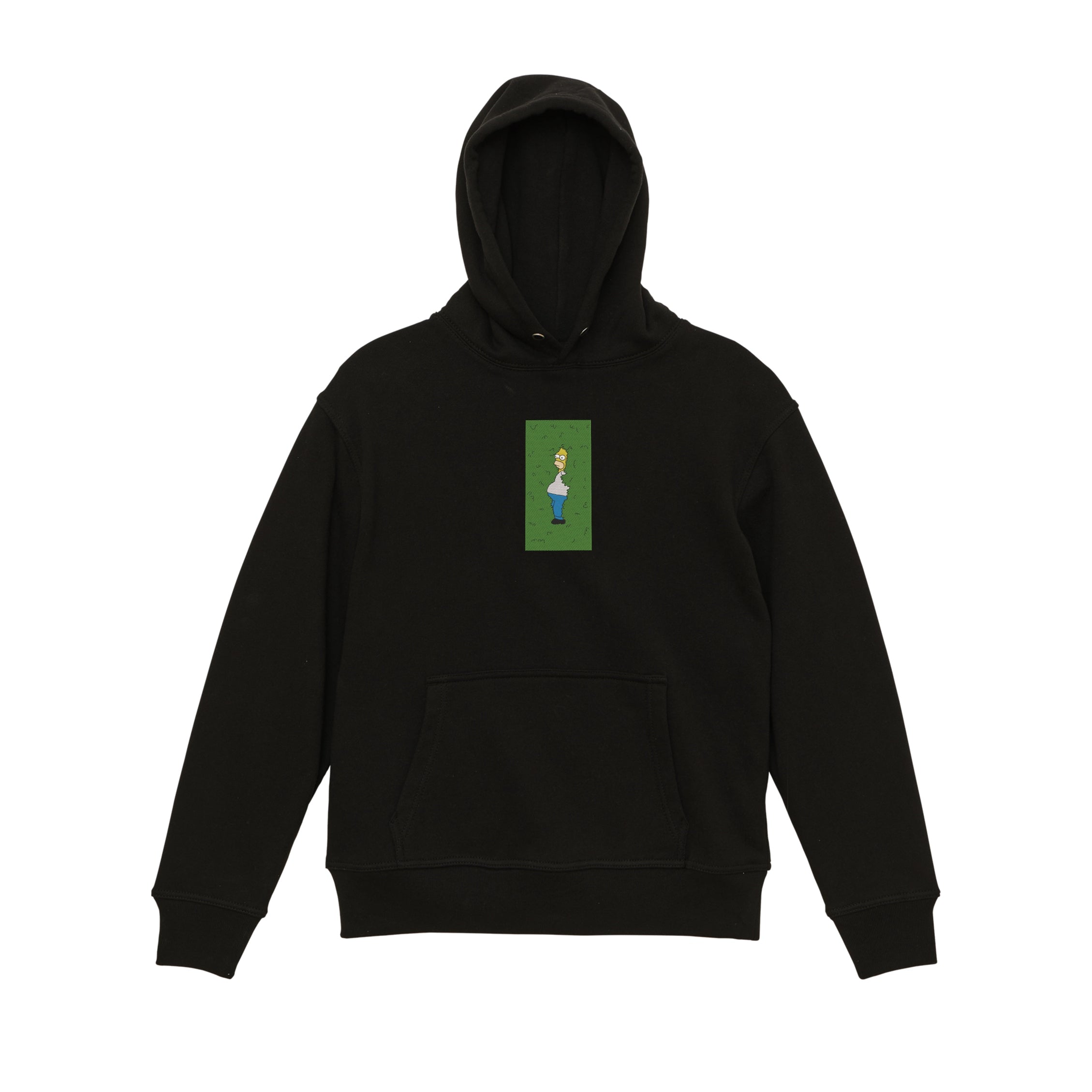 Homer Simpson Hiding in Bush Embroidery Hoodie | Sweatshirt | T-shirt