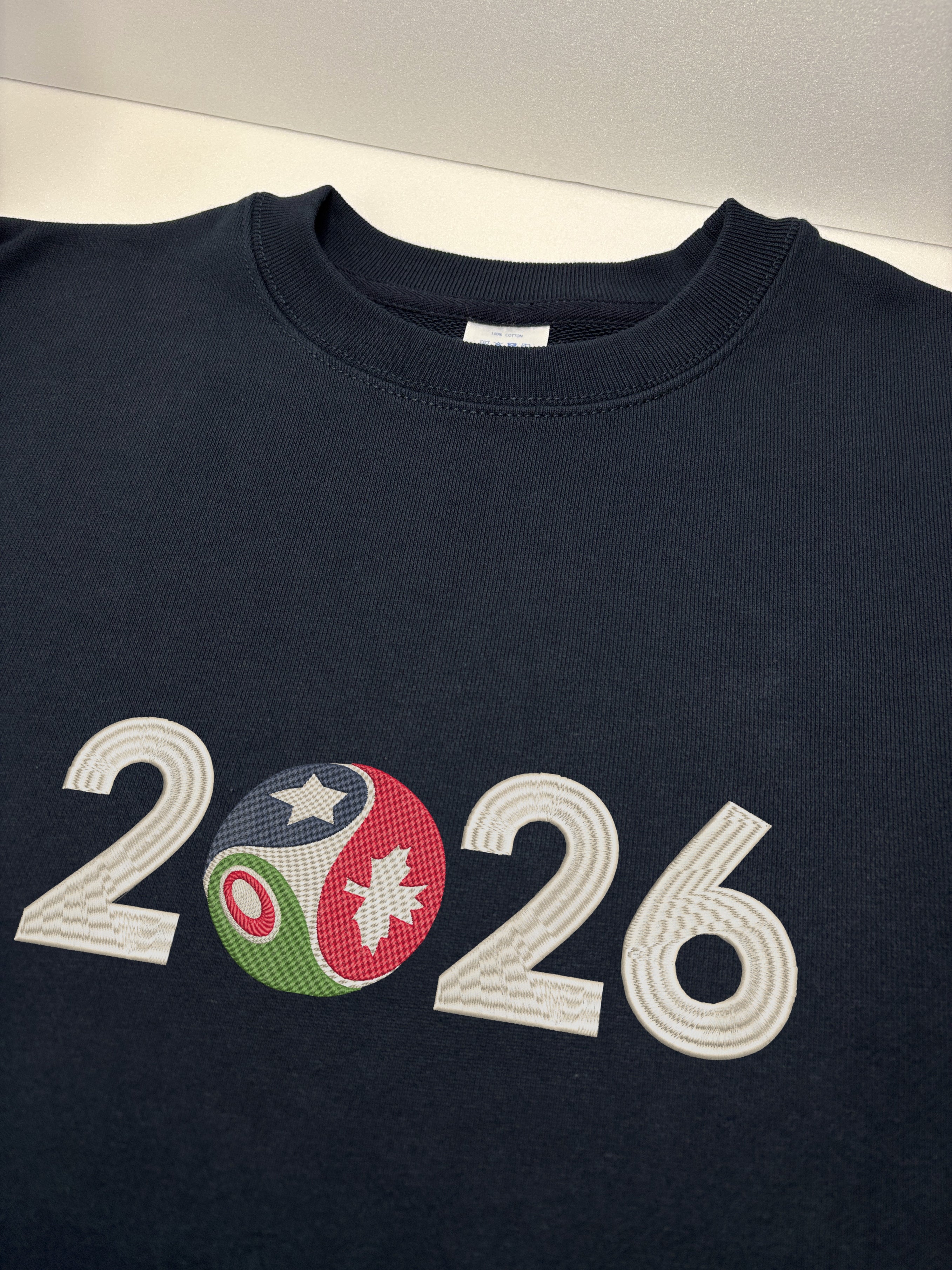 FIFA WORLDCUP 2026 Embroidered Heavyweight 450 GSM Cotton Hoodie Sweatshirt