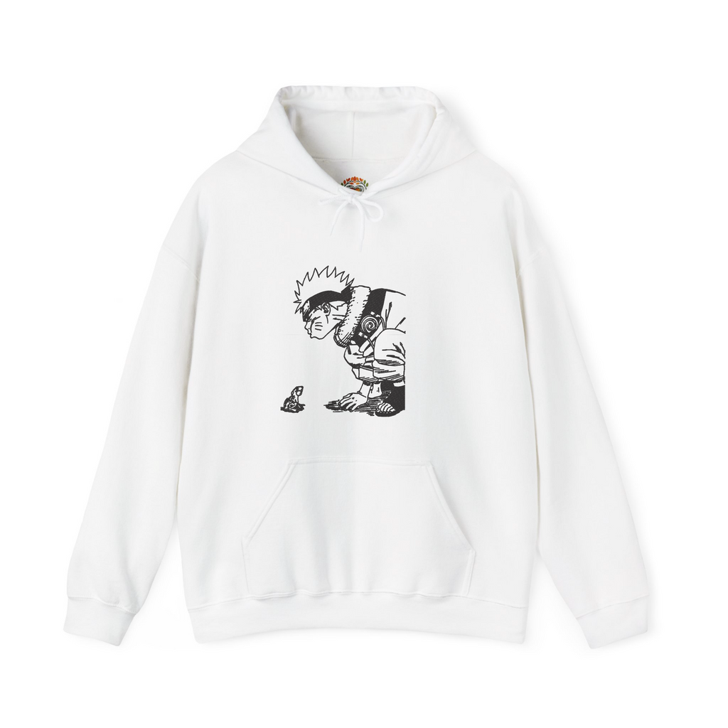 面白いアニメナルトがカエルにキスをする刺繍パーカー | スウェットシャツ | Tシャツ