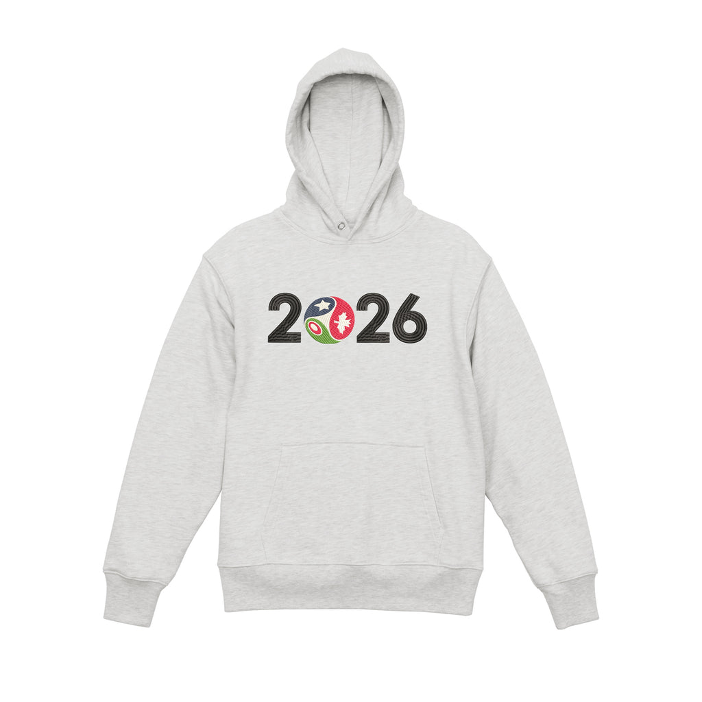 FIFA WORLDCUP 2026 Embroidered Heavyweight 450 GSM Cotton Hoodie Sweatshirt