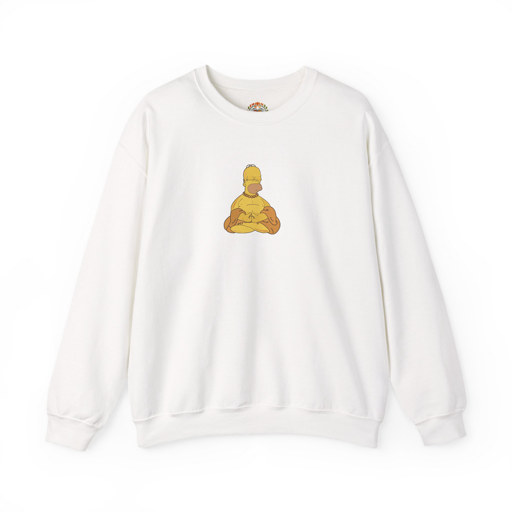 Homer Simpson Meditation Enlightenment Embroidery Hoodie | Sweatshirt | T-shirt