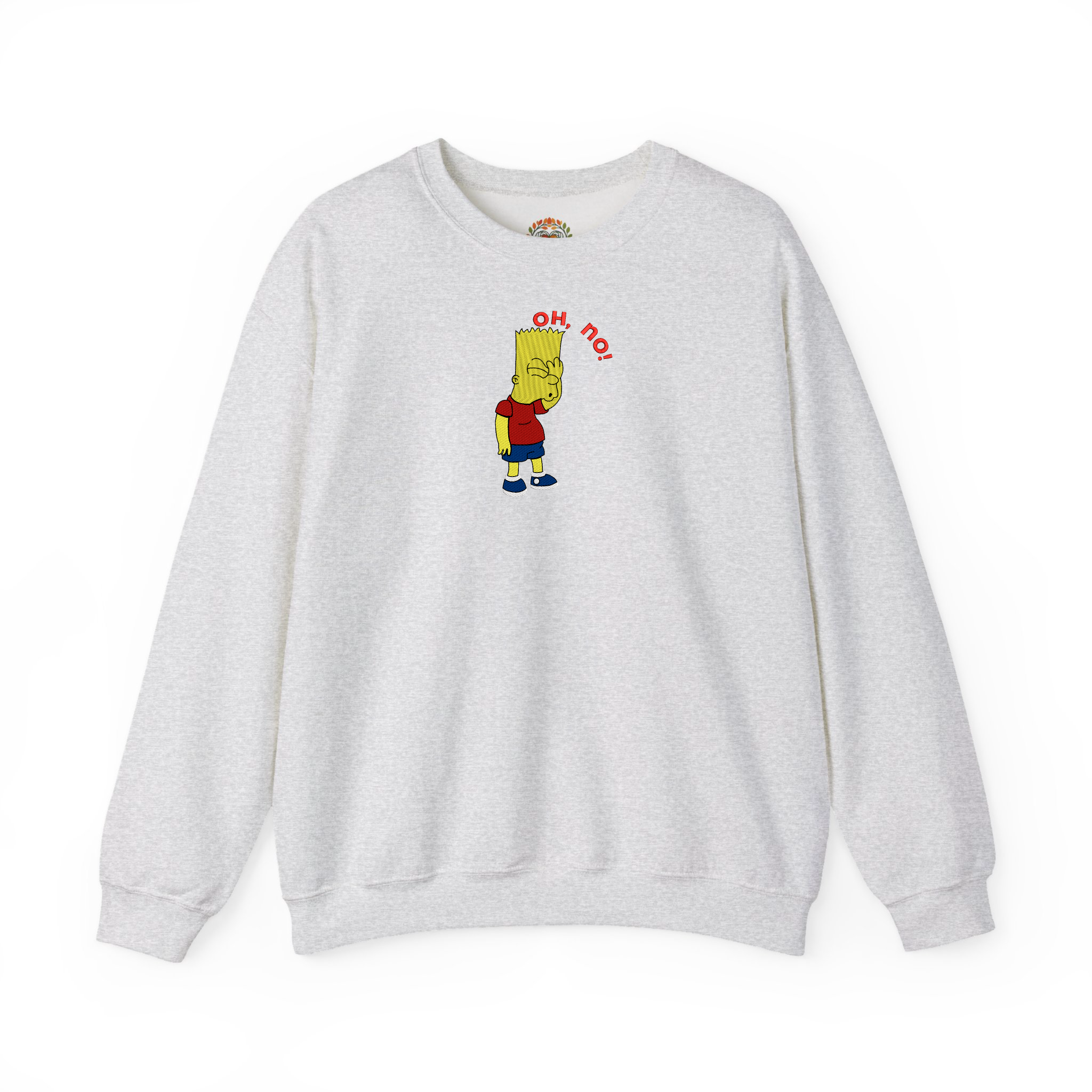 Bart Simpson oh no Ay, caramba! Embroidered Hoodie | Sweatshirt | T-shirt