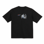 Anime Fantasy Skull Fight Premium Cotton Heavyweight Embroidered T shirt