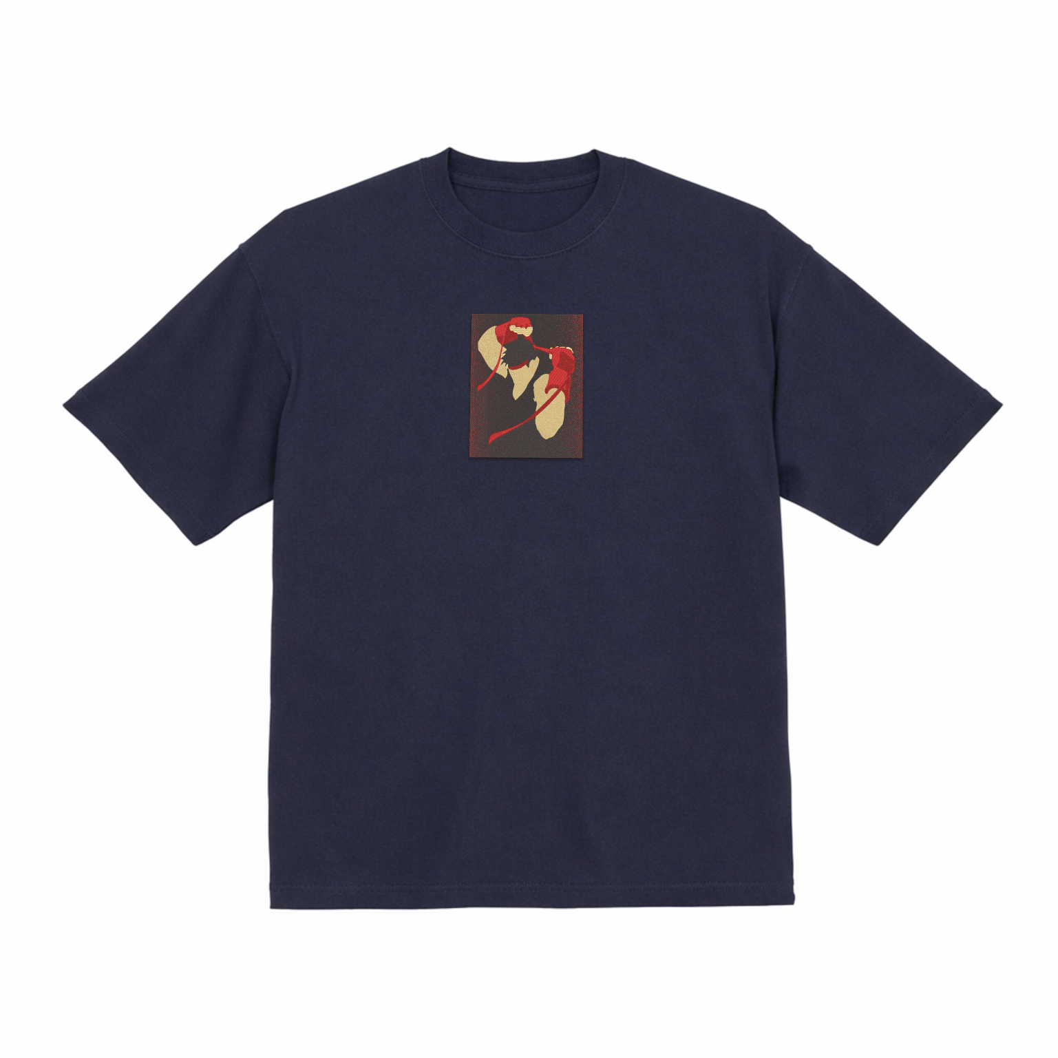 リュウ ストリートファイター プレミアムコットン ヘビーウェイト 刺繍Tシャツ