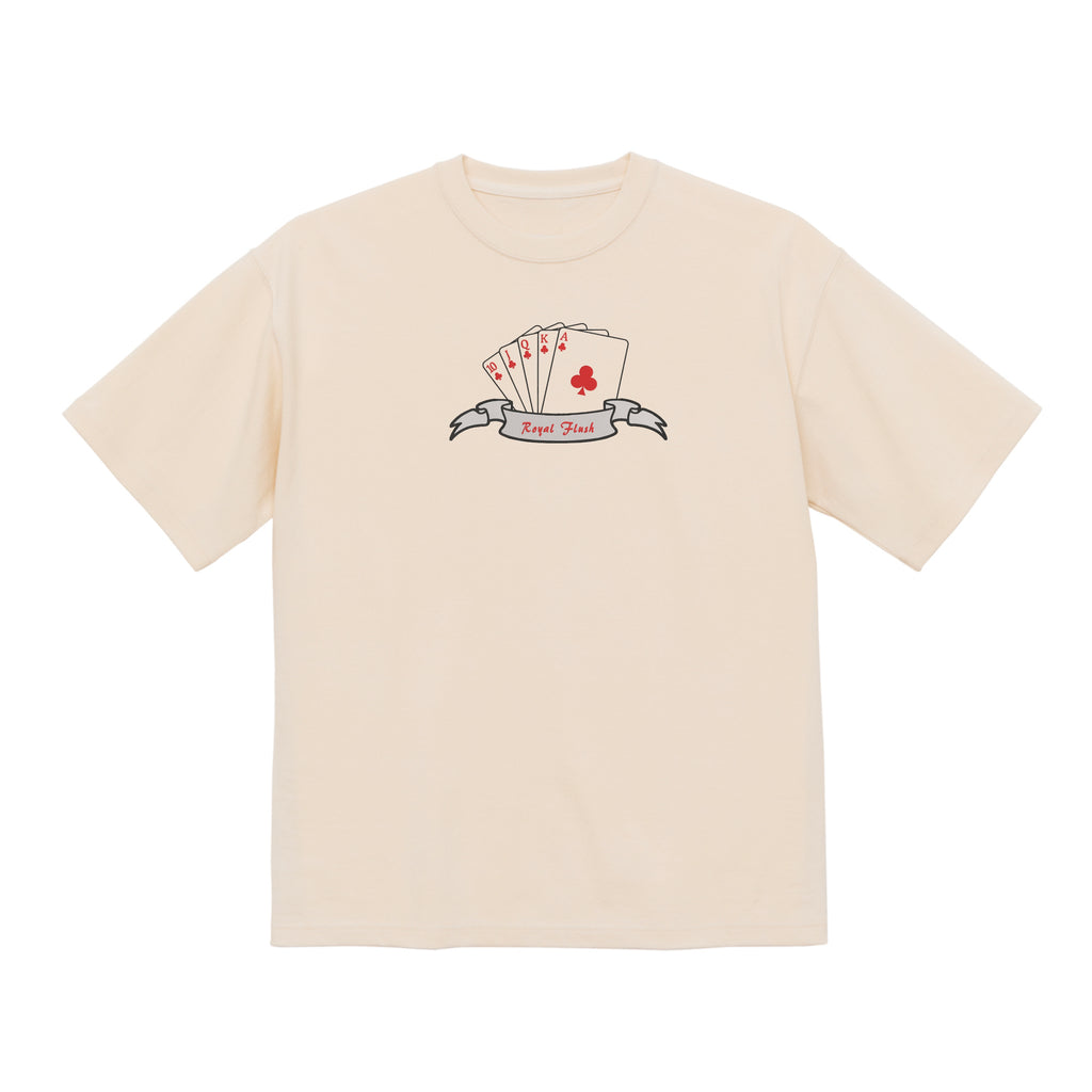 Royal Flush Cards Embroidered Premium Cotton Heavyweight T shirt