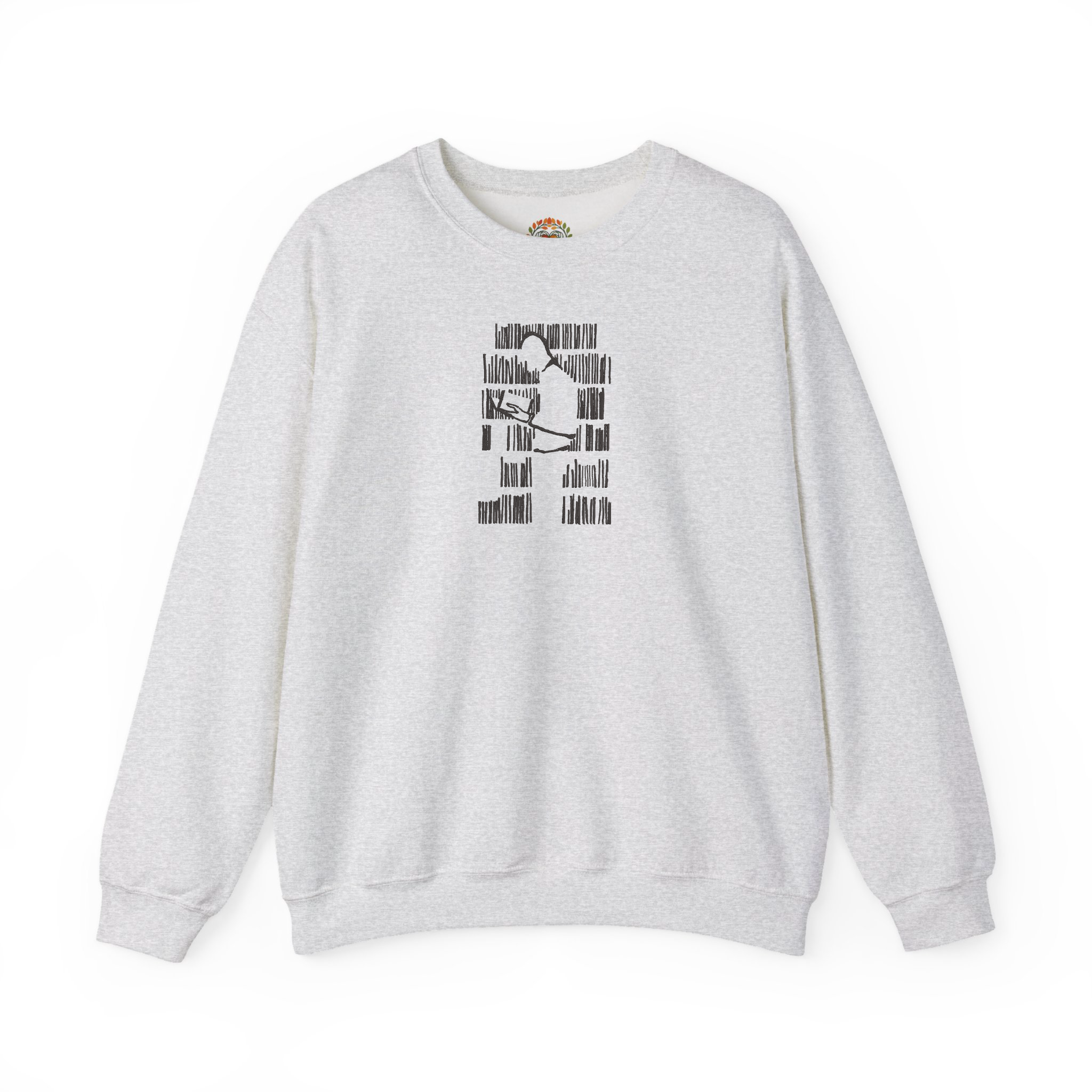 The Book Reader Embroidery Hoodie | Sweatshirt