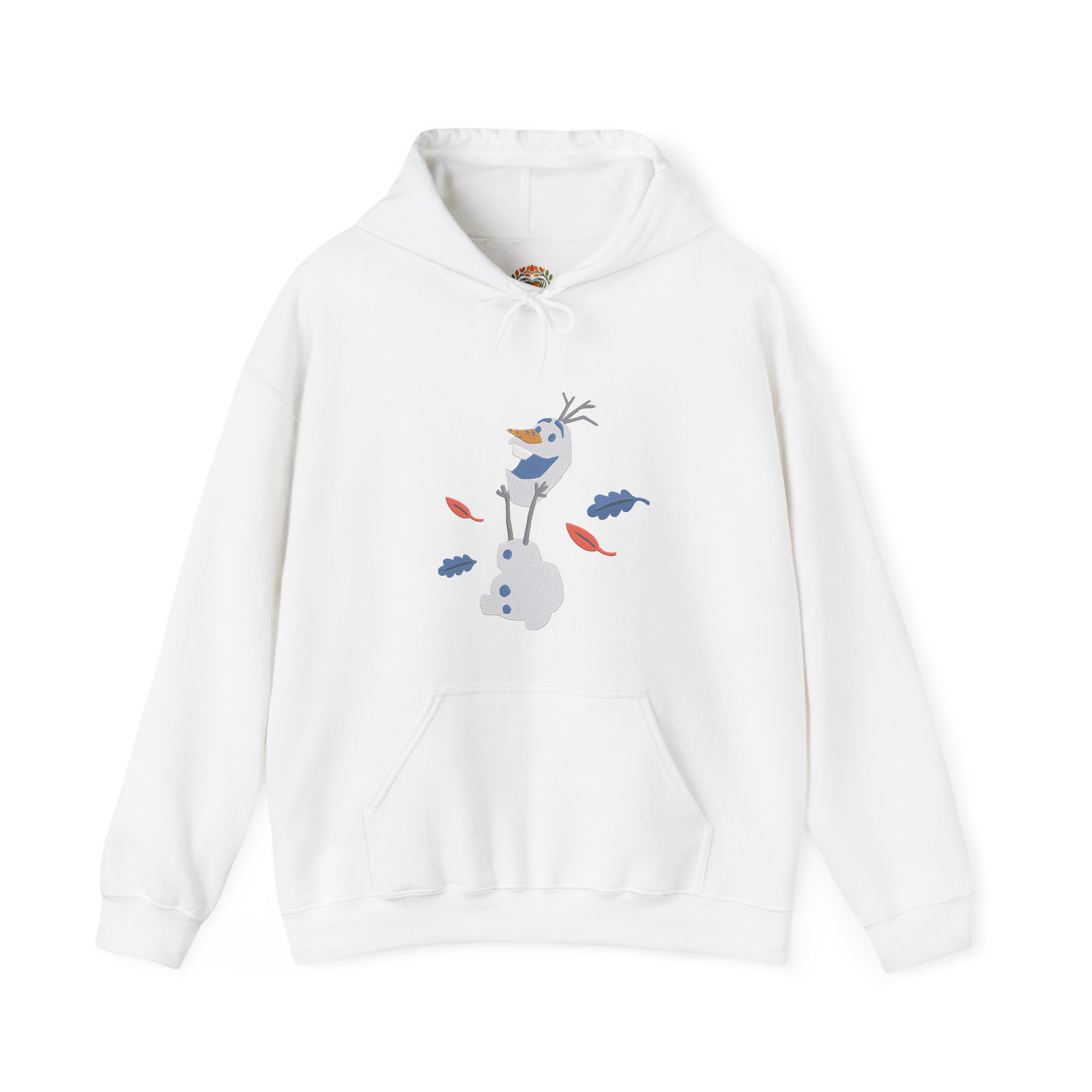 Olaf Frozen Playing with Head Embroidery Hoodie | Sweatshirt | T-shirt