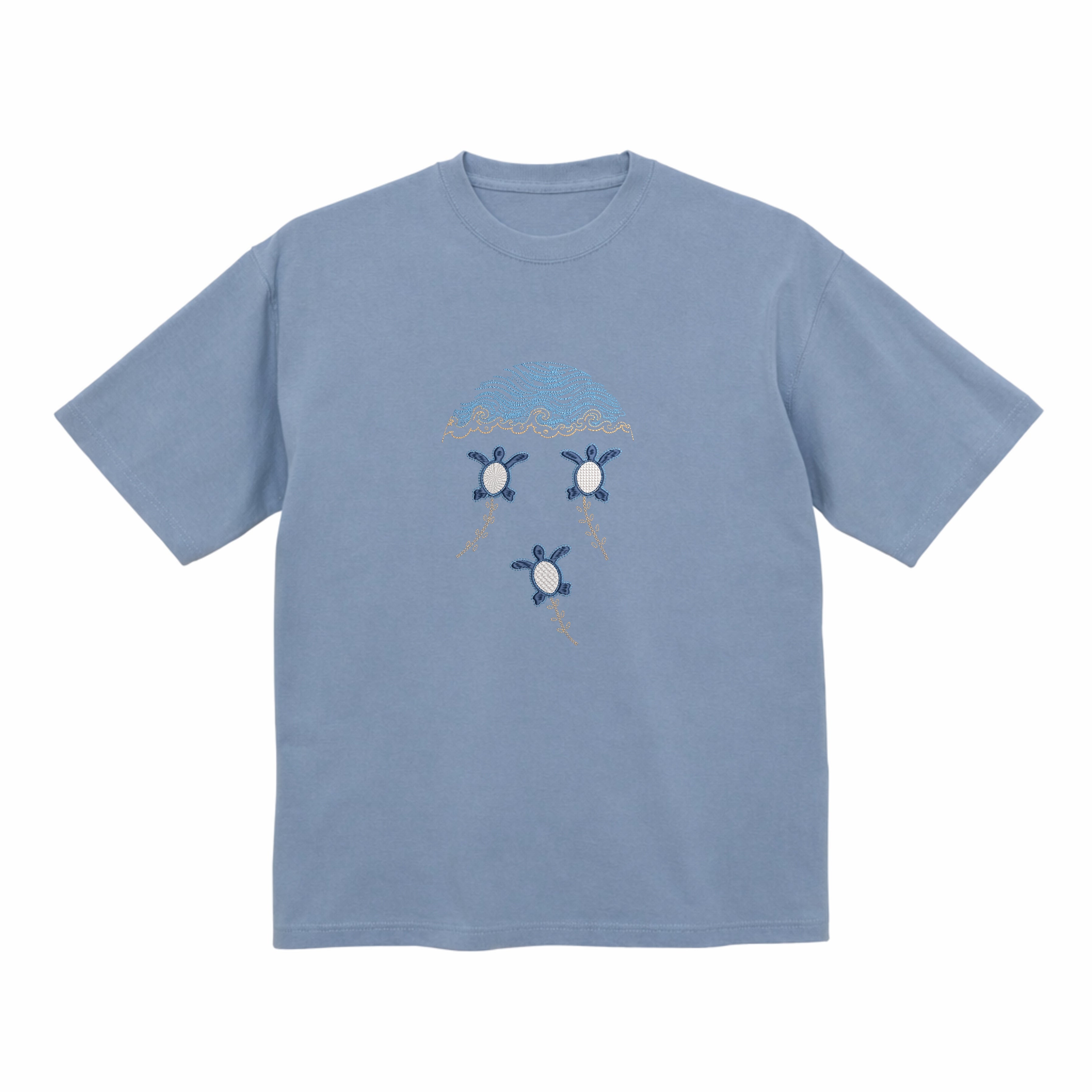 ウミガメの赤ちゃん柄Tシャツ 親子お揃い 大人用・キッズ用