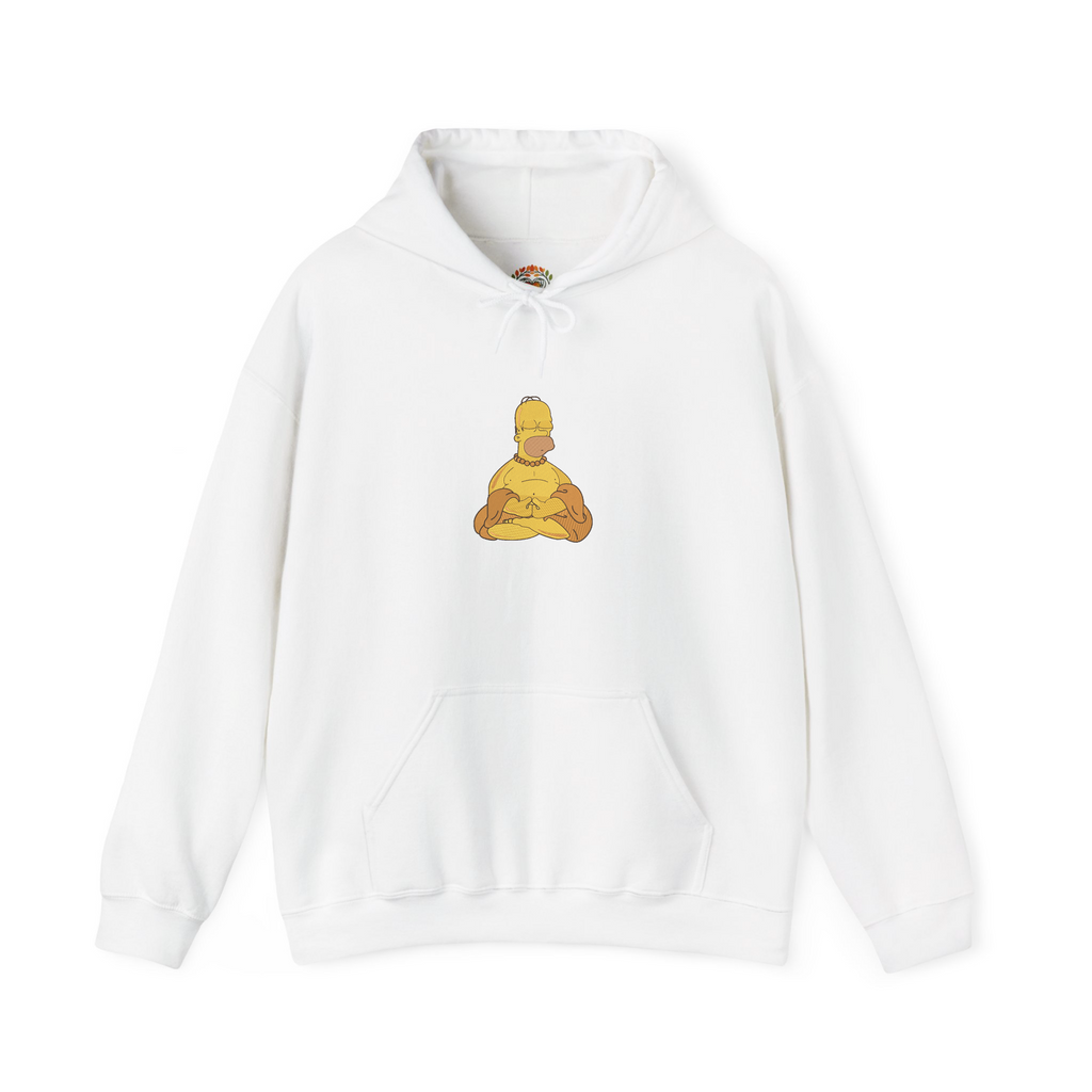 Homer Simpson Meditation Enlightenment Embroidery Hoodie | Sweatshirt | T-shirt