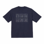 海の動物 スタンプ 海洋刺繍 プレミアムオーガニックコットンTシャツ