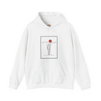 Sudadera con capucha y bordado "Lone Hiker Sunset Mountains" | Sudadera | Camiseta